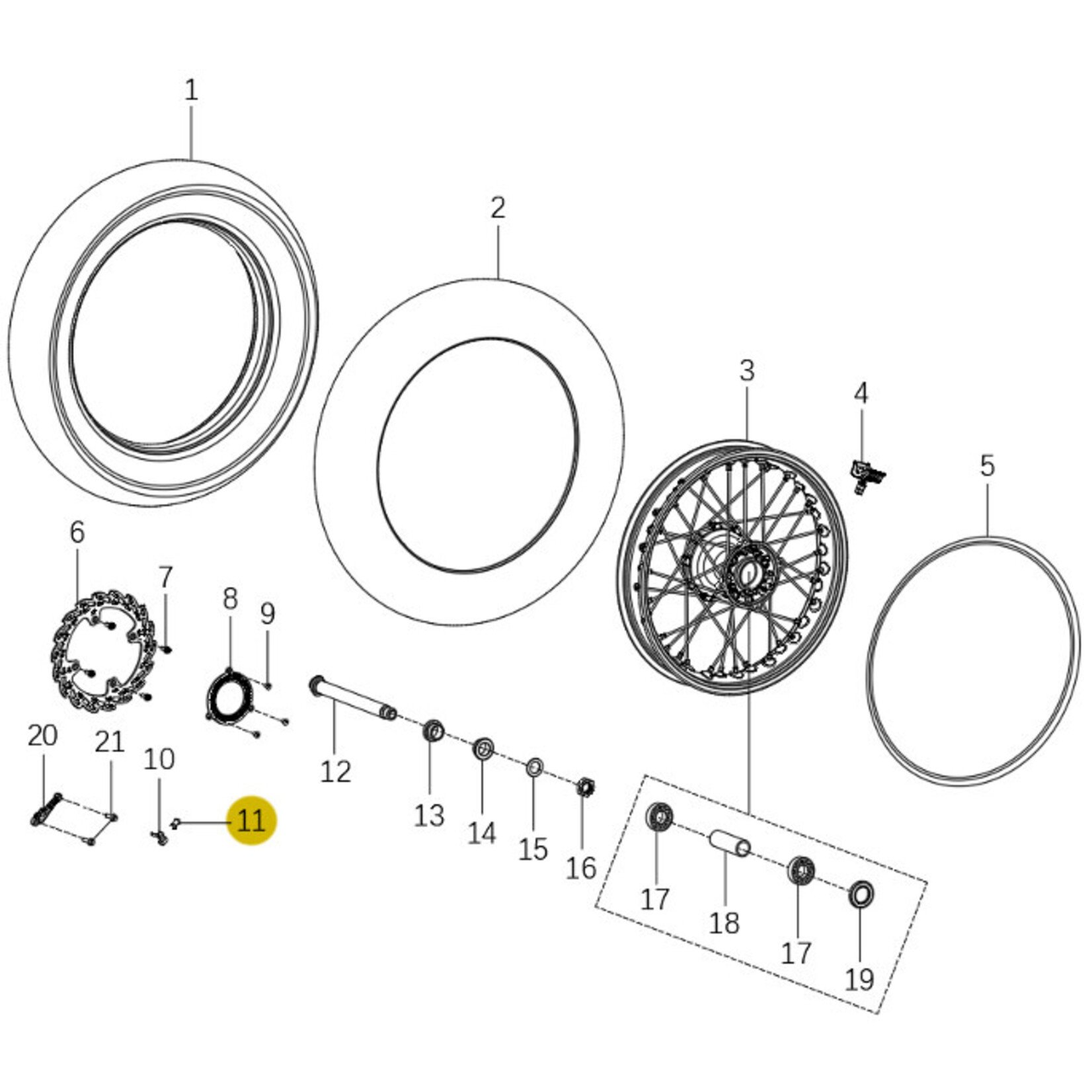 Kove Rear Wheel - 450 Rally Standard