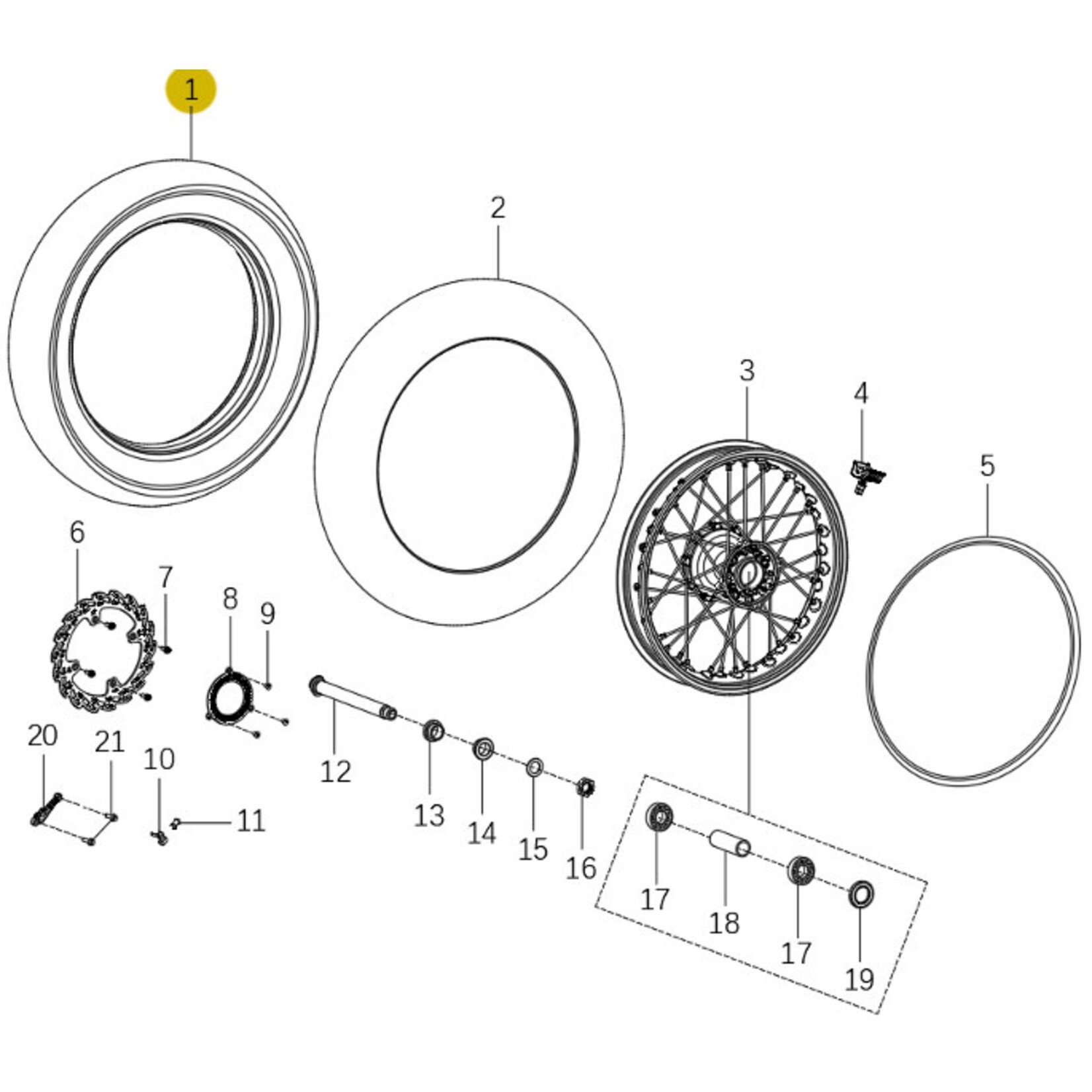 Kove Rear Wheel - 450 Rally Standard