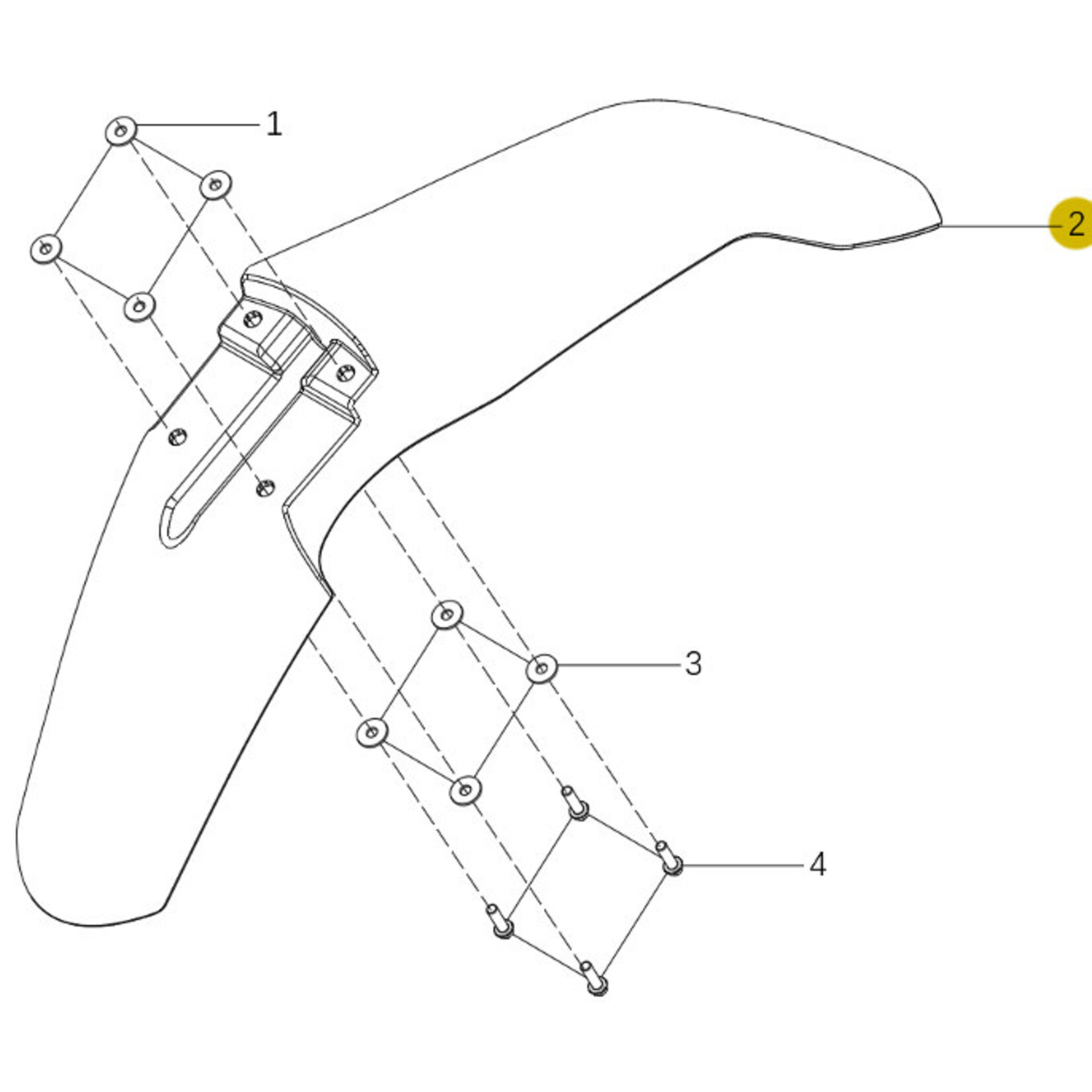 Kove Front Fender - 450 Rally Standard