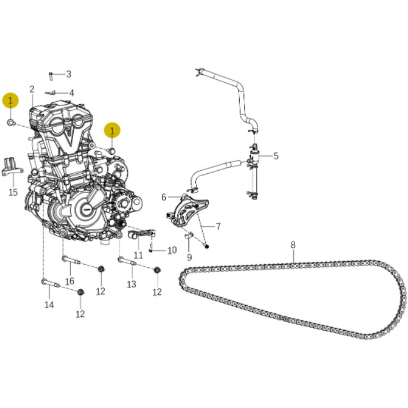 Kove Engine Fixtures - 450 Rally Standard