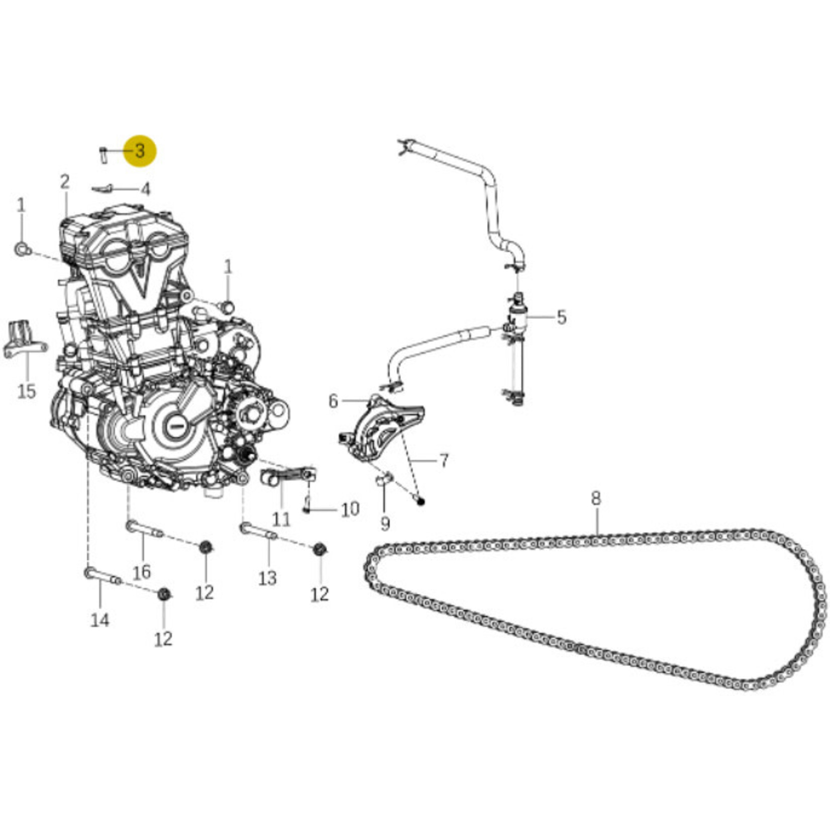 Kove Engine Fixtures - 450 Rally Standard