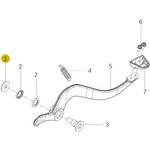 Kove Rear Brake Pedal - 450 Rally Standard