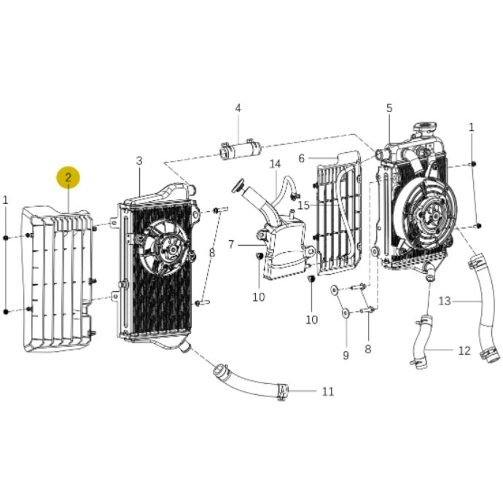 Kove Radiator - 450 Rally Standard