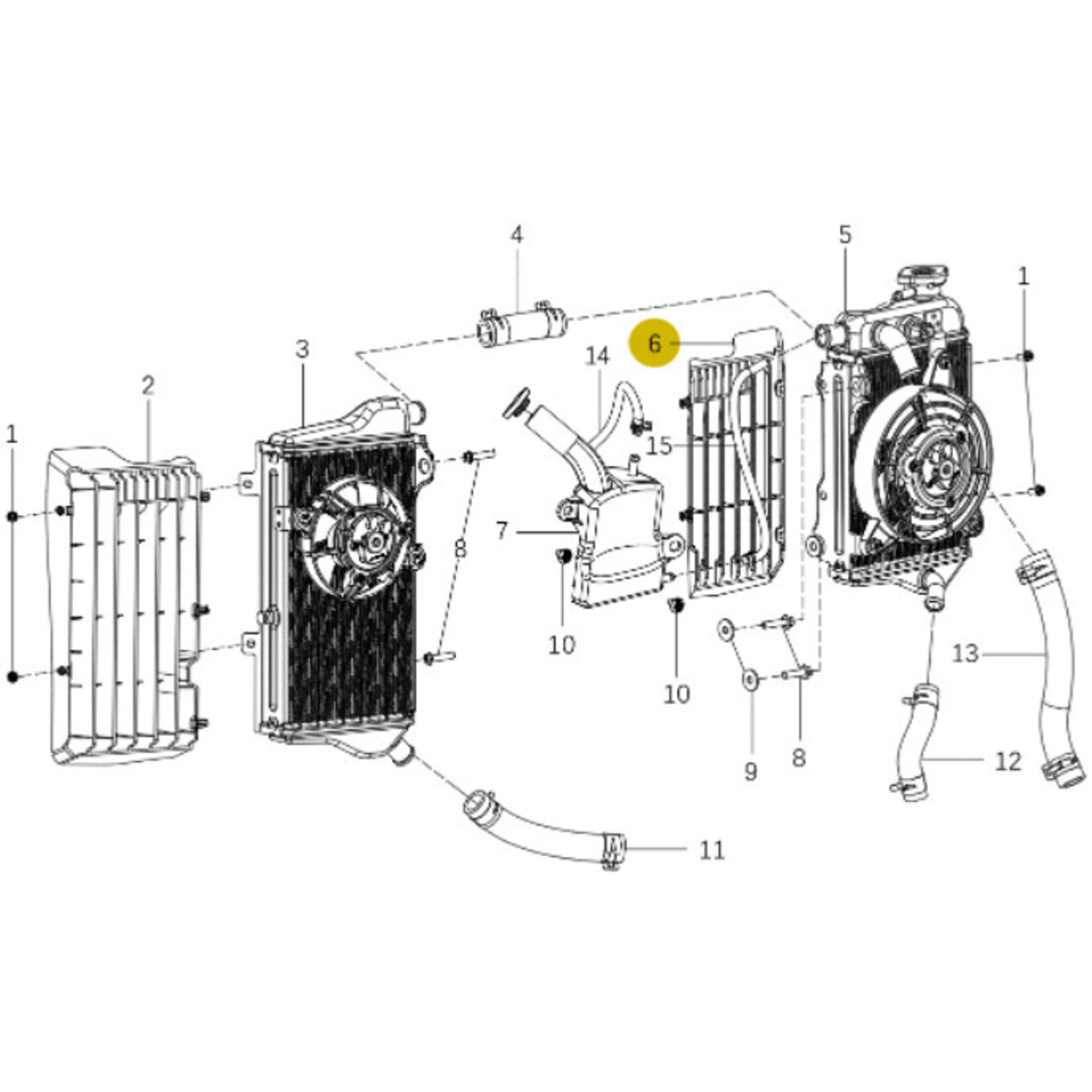 Kove Radiator - 450 Rally Standard