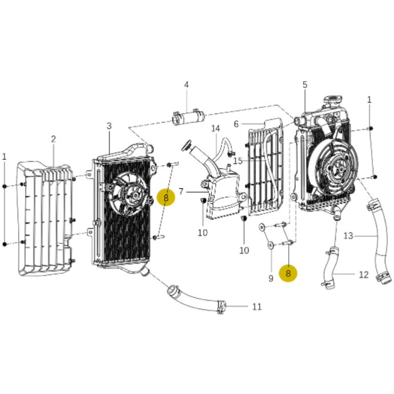 Kove Radiator - 450 Rally Standard