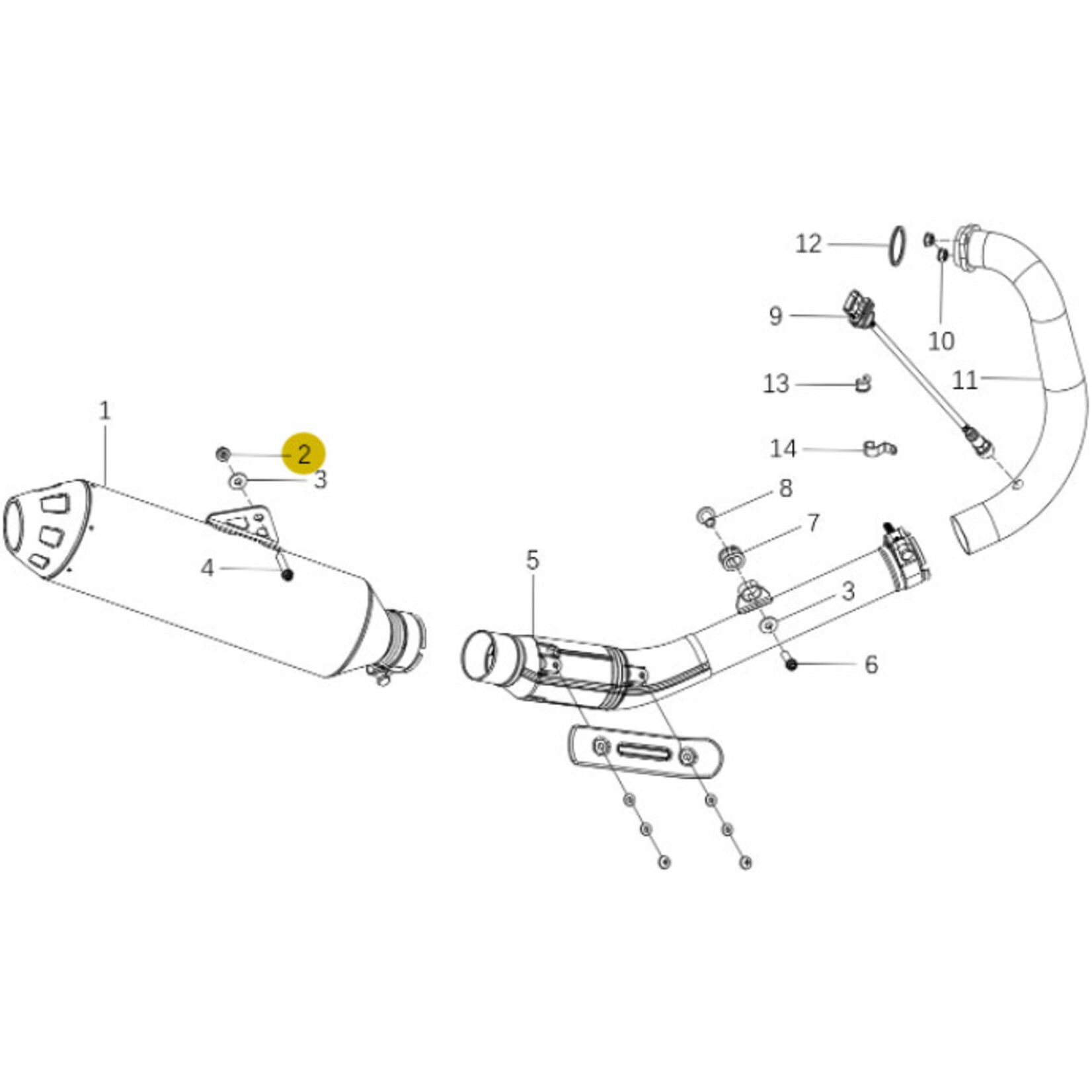 Kove Exhaust System - 450 Rally Standard