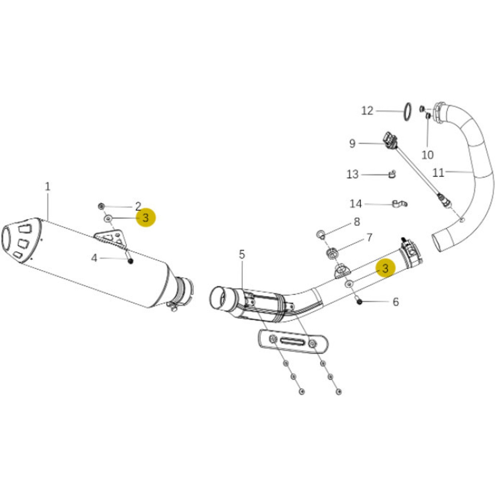 Kove Exhaust System - 450 Rally Standard