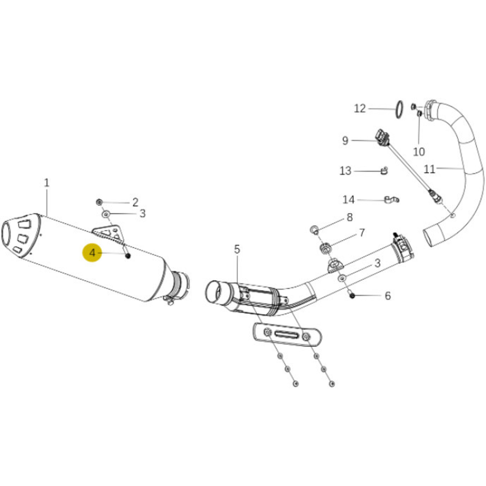 Kove Exhaust System - 450 Rally Standard