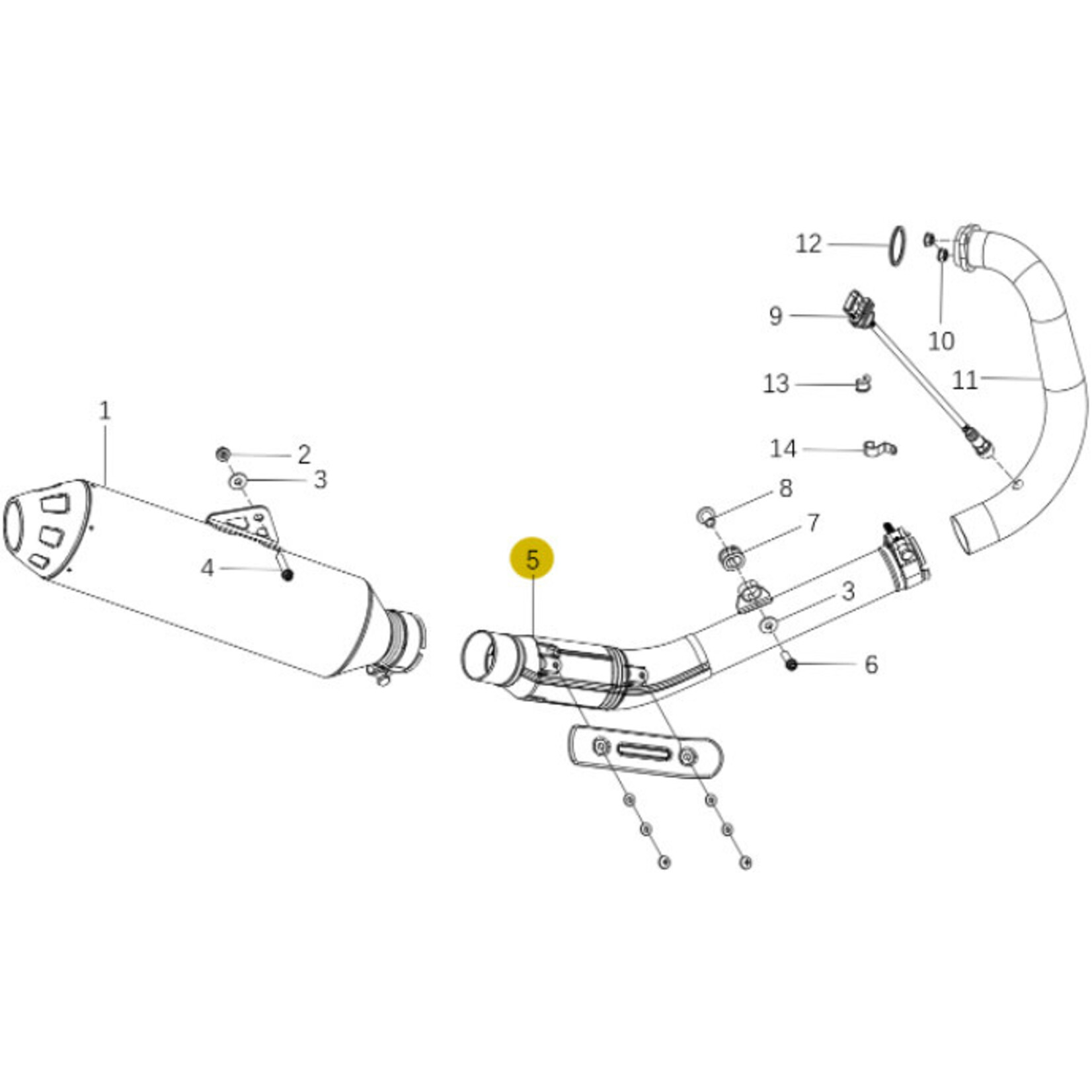 Kove Exhaust System - 450 Rally Standard