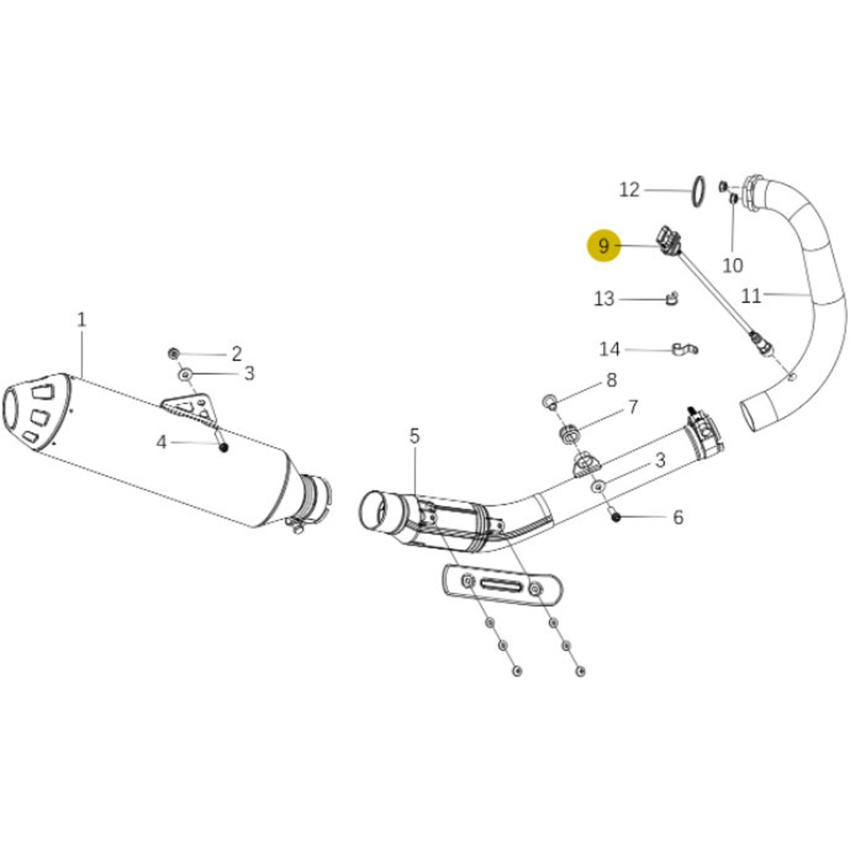 Kove Exhaust System - 450 Rally Standard