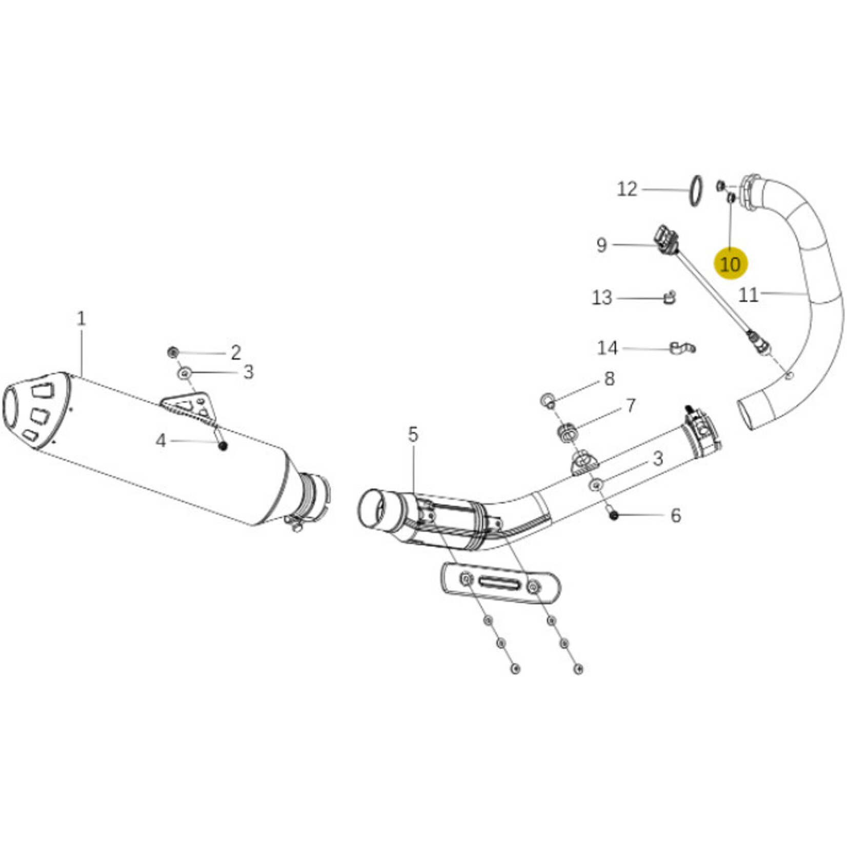 Kove Exhaust System - 450 Rally Standard