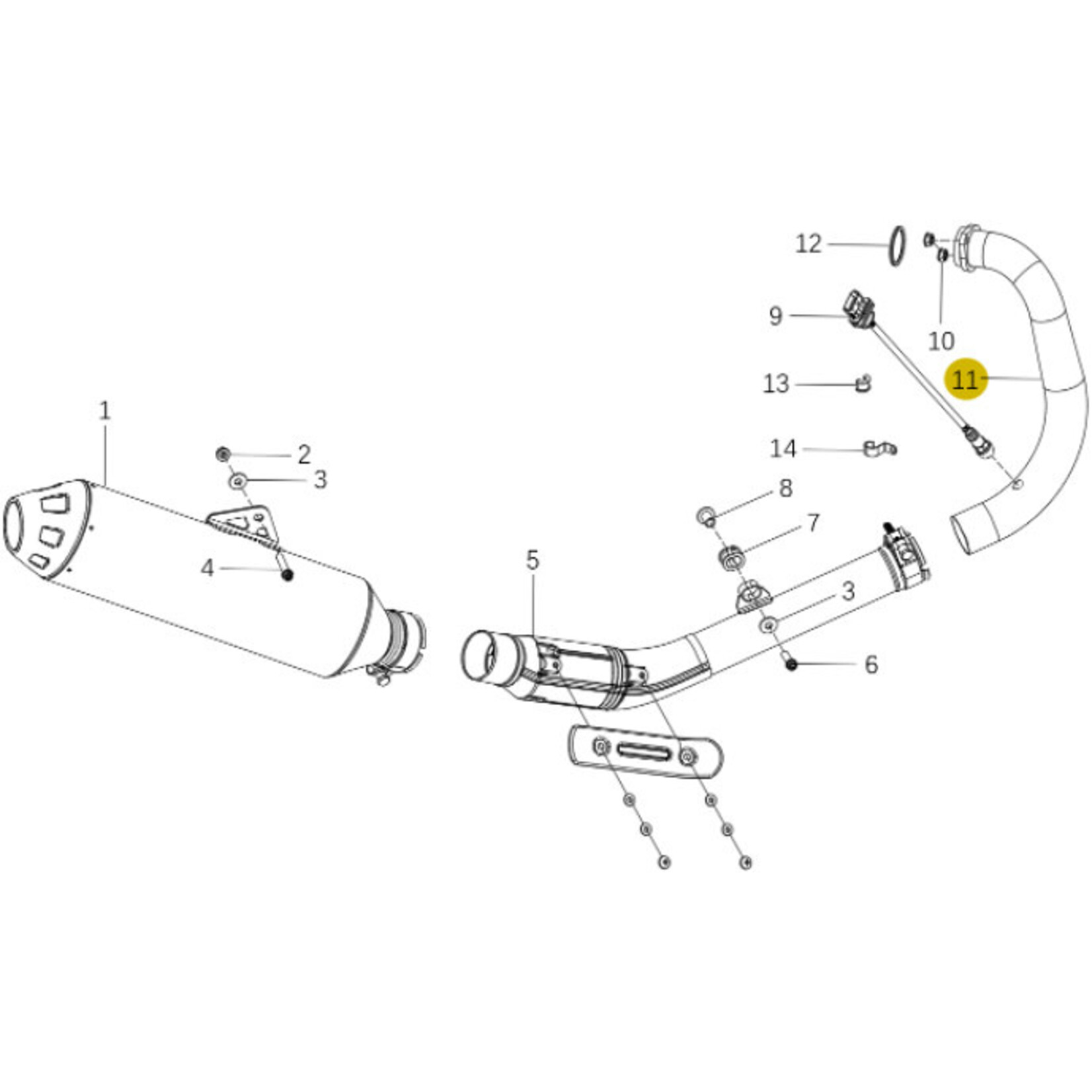 Kove Exhaust System - 450 Rally Standard