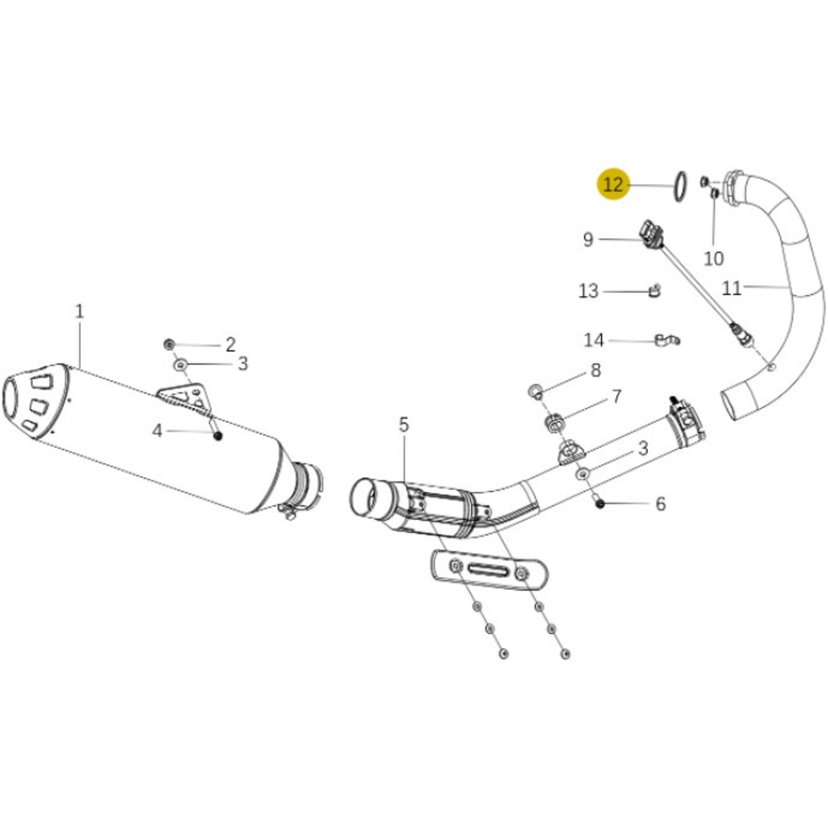 Kove Exhaust System - 450 Rally Standard