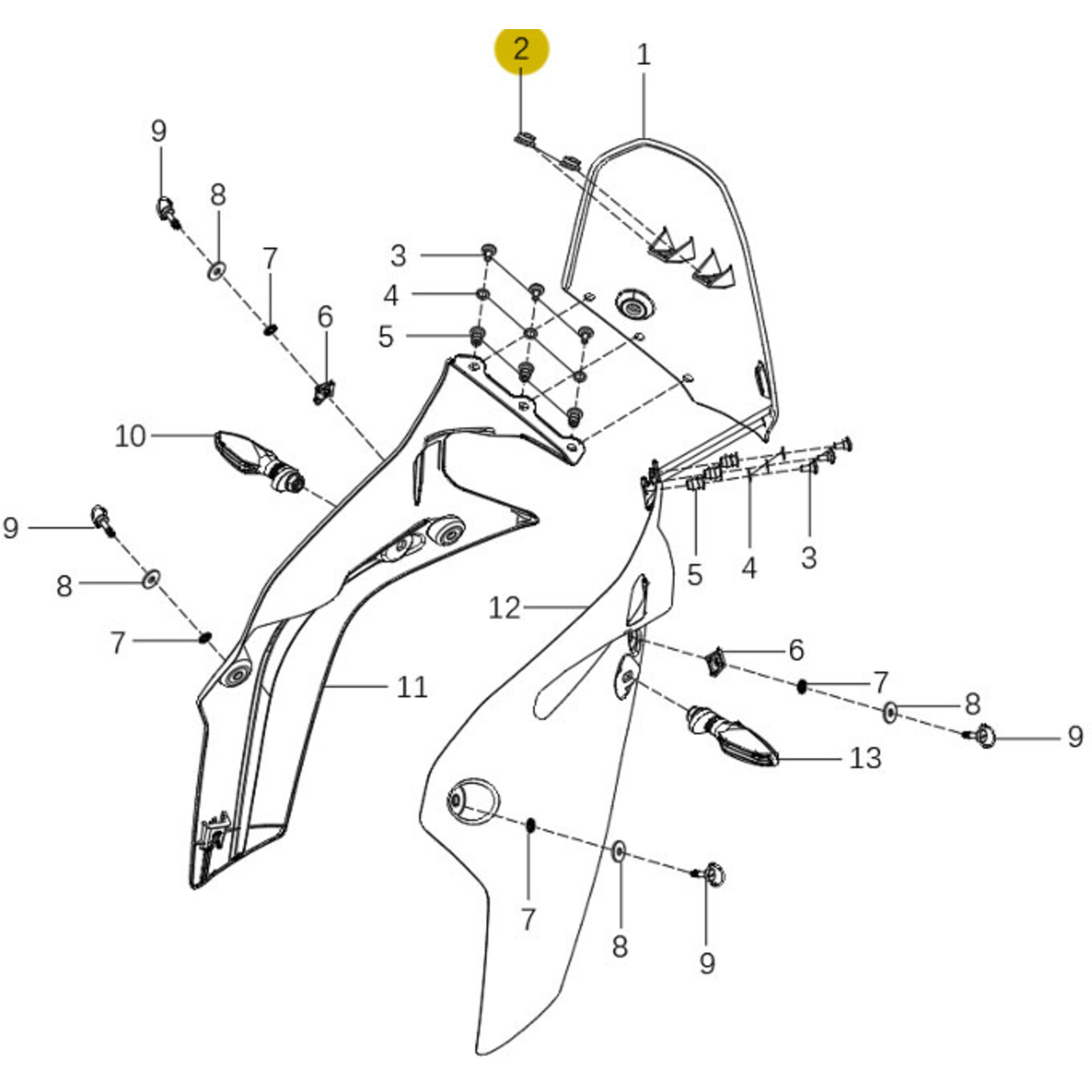 Kove Front Fairing - 450 Rally Standard