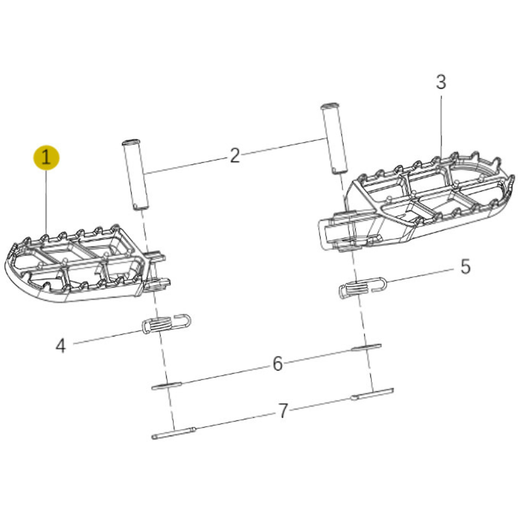 Kove Footpegs - 450 Rally Standard