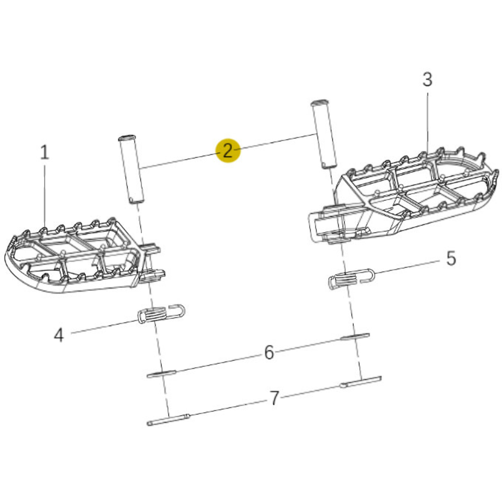 Kove Footpegs - 450 Rally Standard