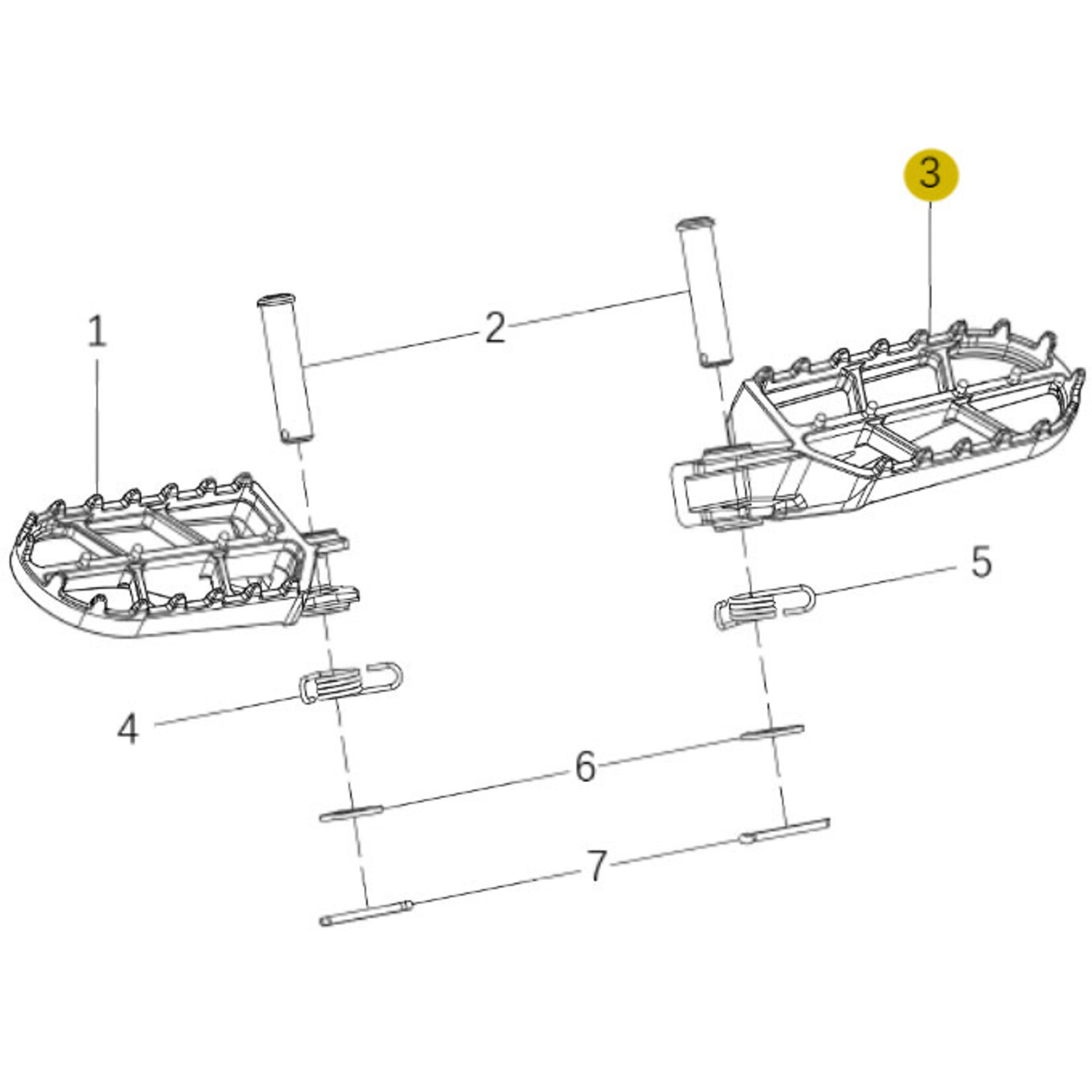 Kove Footpegs - 450 Rally Standard