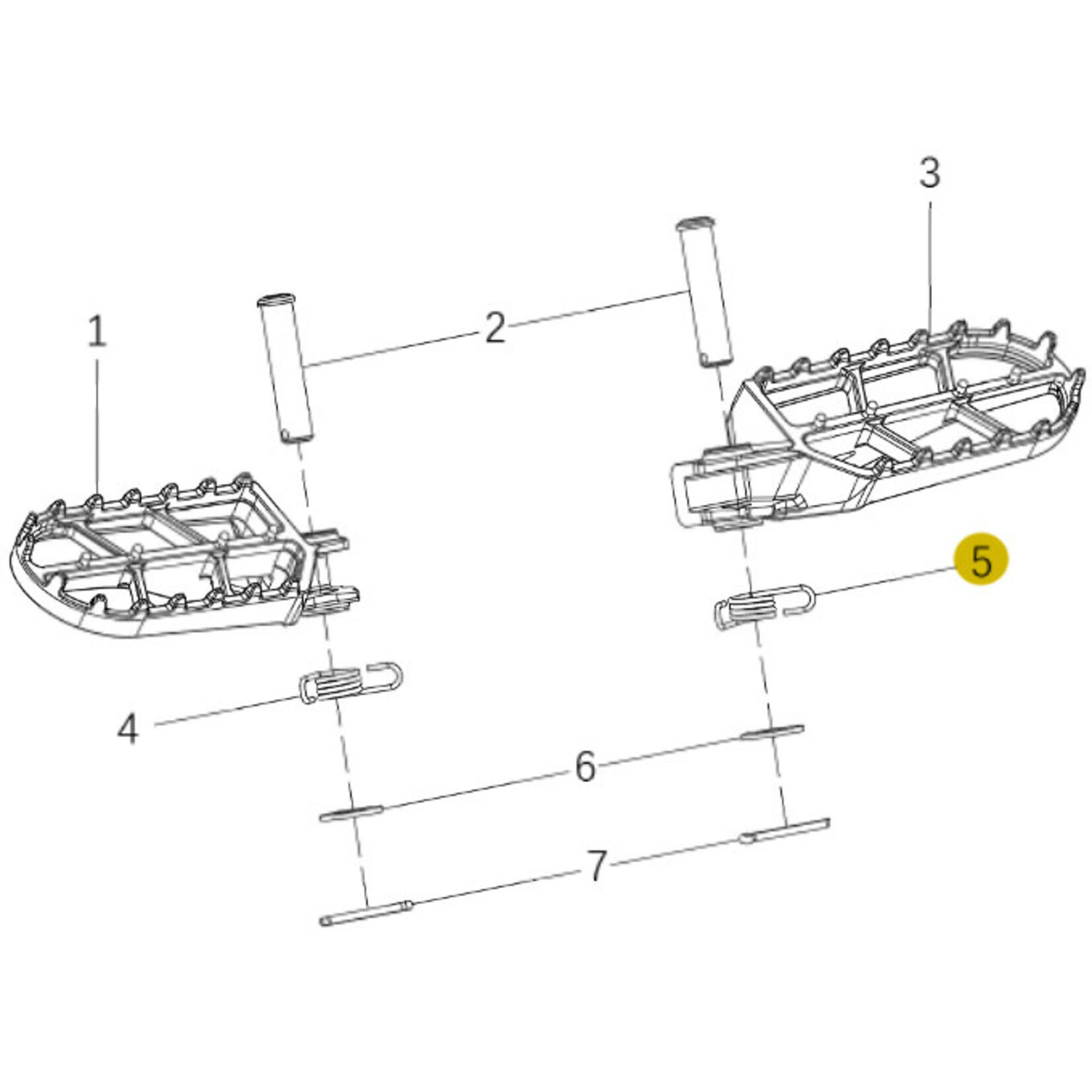 Kove Footpegs - 450 Rally Standard