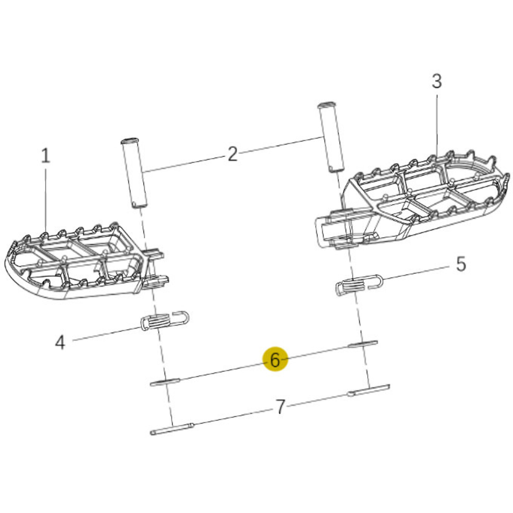 Kove Footpegs - 450 Rally Standard
