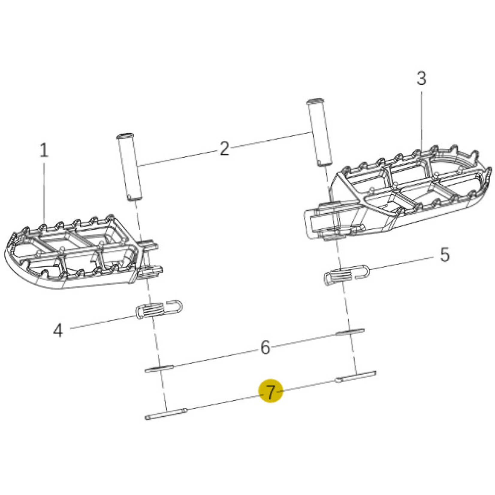 Kove Footpegs - 450 Rally Standard