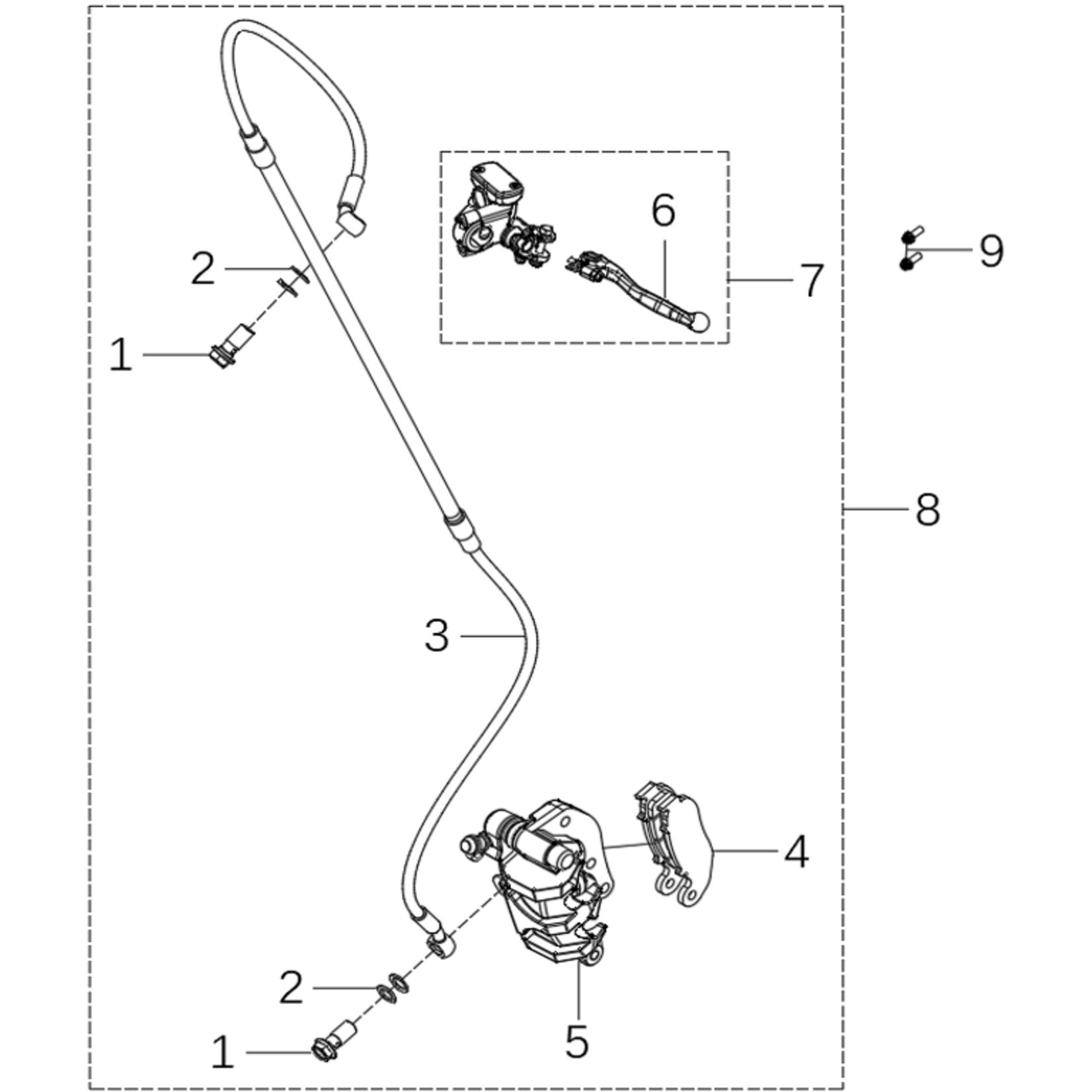 Kove Front Brake - MX250 - Gen1
