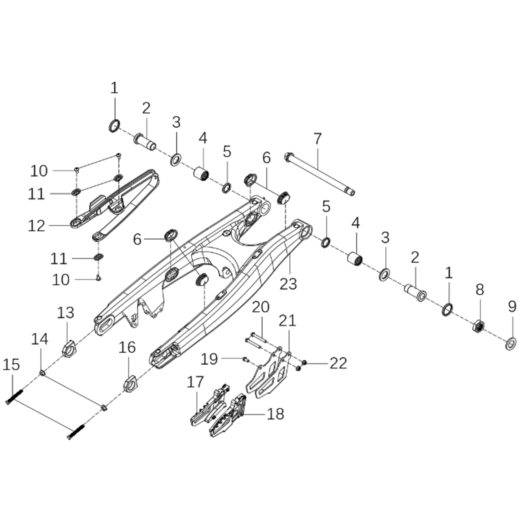 Kove Swingarm - MX250 - Gen1