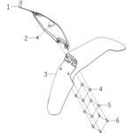 Kove Front Fender and Number Plate - MX250 - Gen1