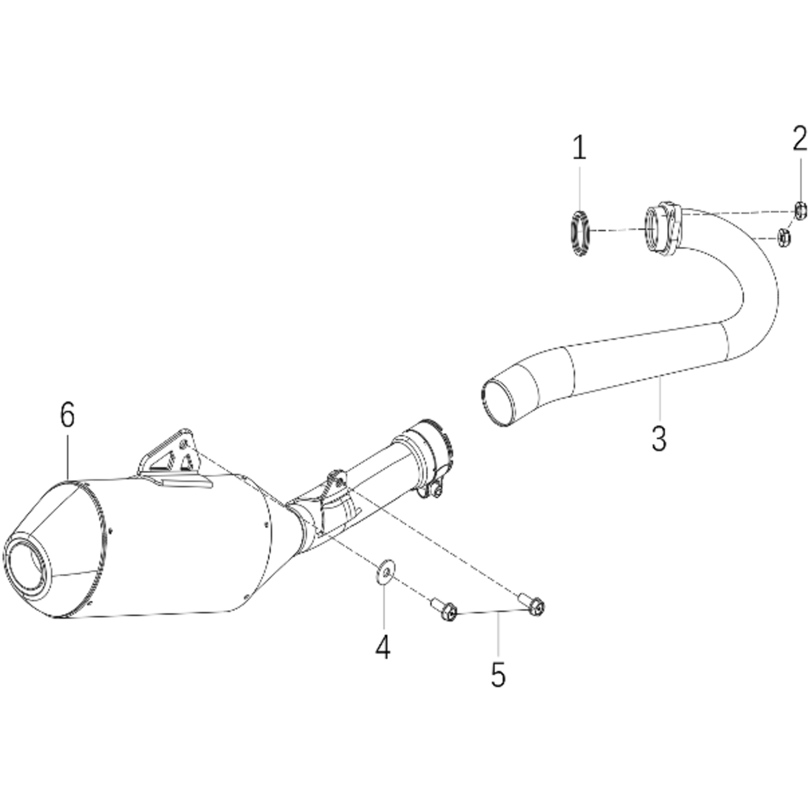 Kove Exhaust - MX250 - Gen1