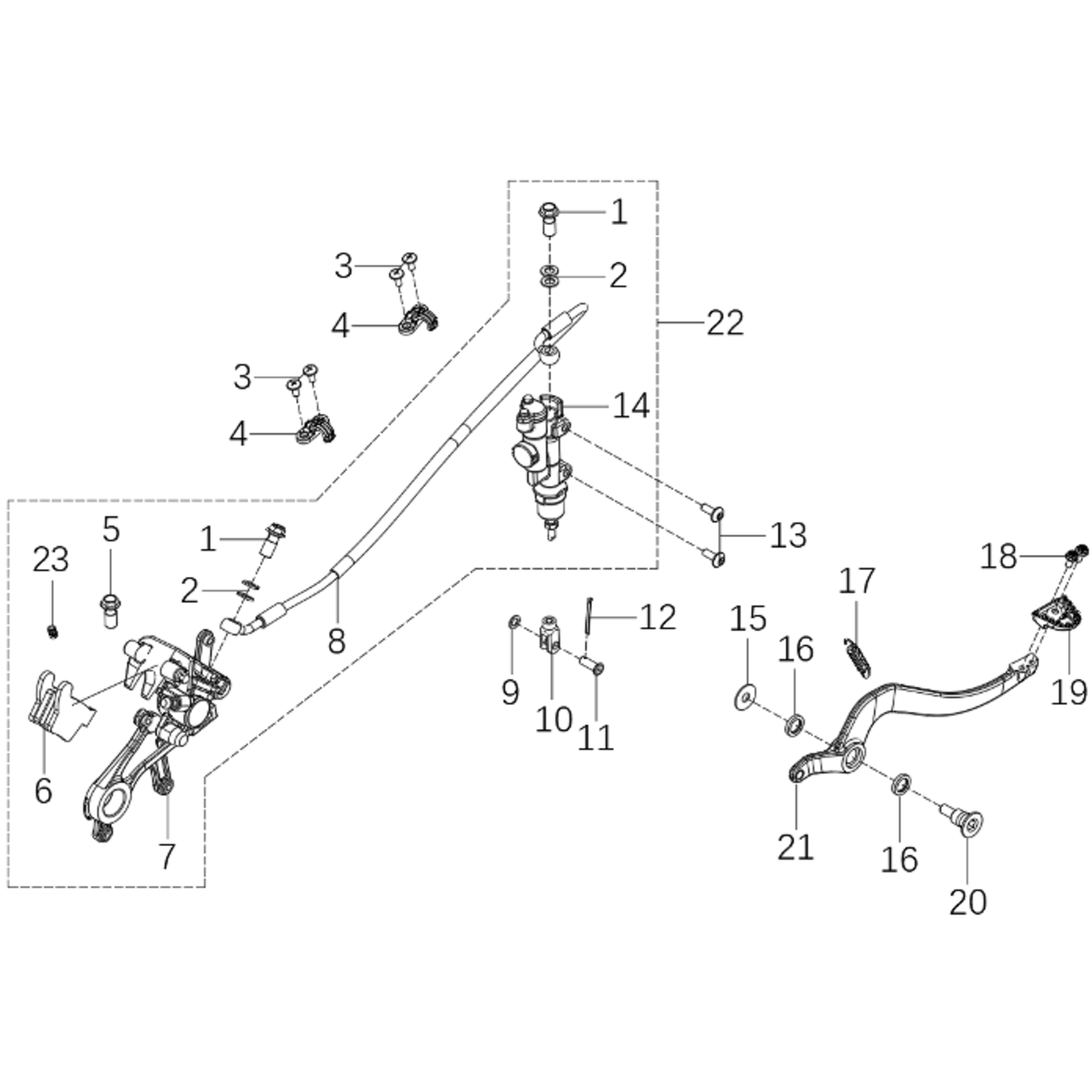 Kove Rear Brake - MX250 - Gen1