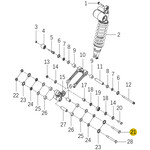 Kove Rear Shock and Linkage - 450 Rally Pro