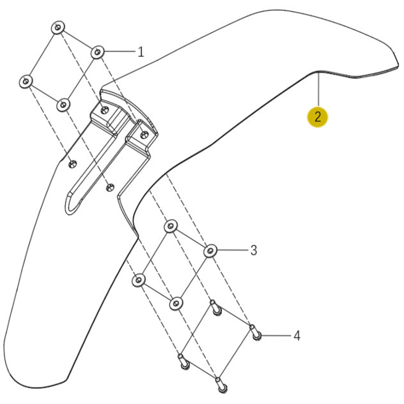 Kove Front Fender - 450 Rally Pro