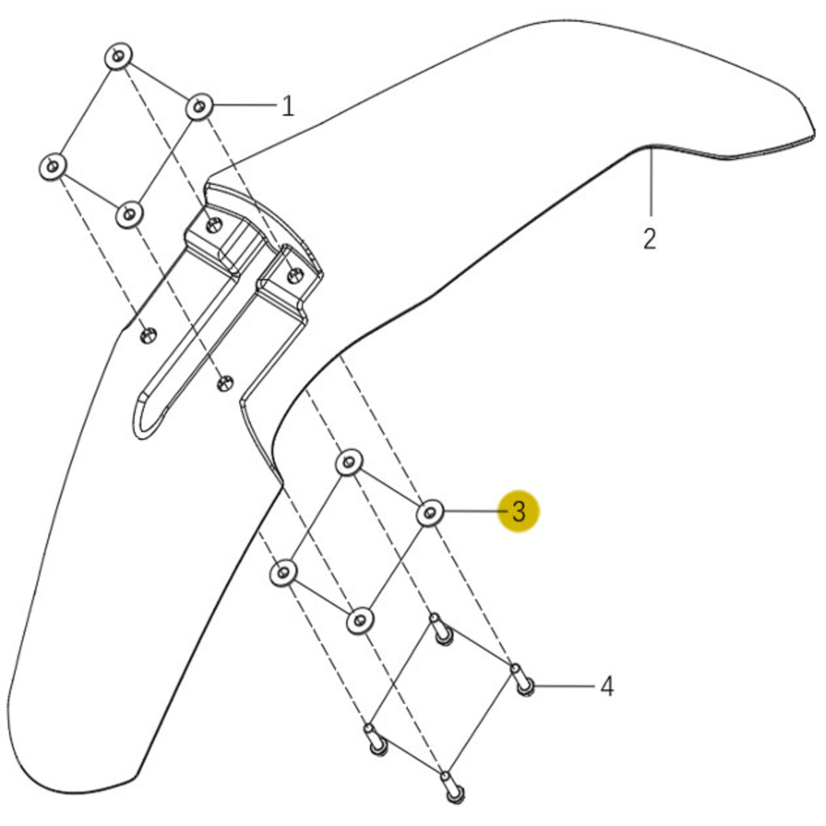 Kove Front Fender - 450 Rally Pro