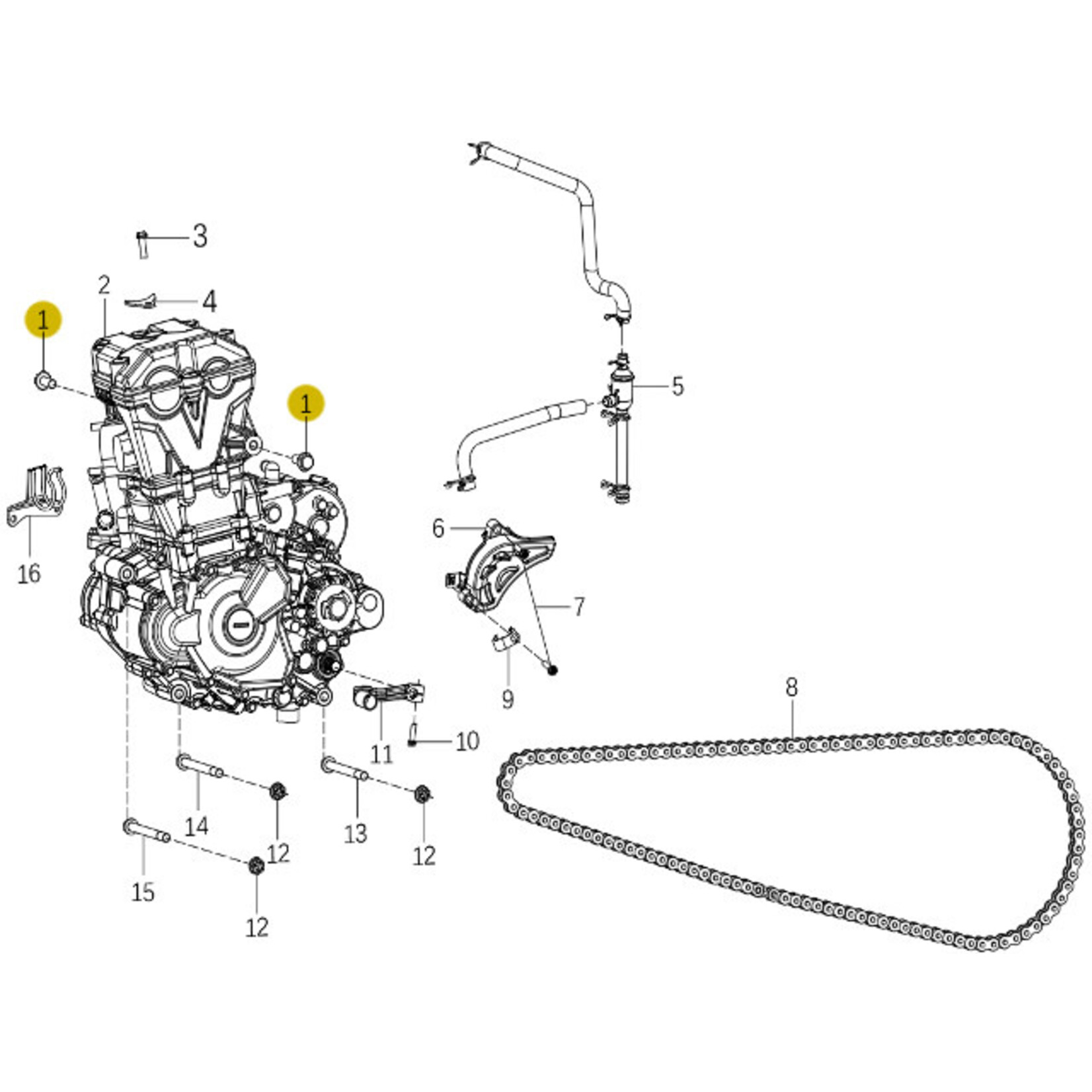 Kove Engine Fixtures - 450 Rally Pro