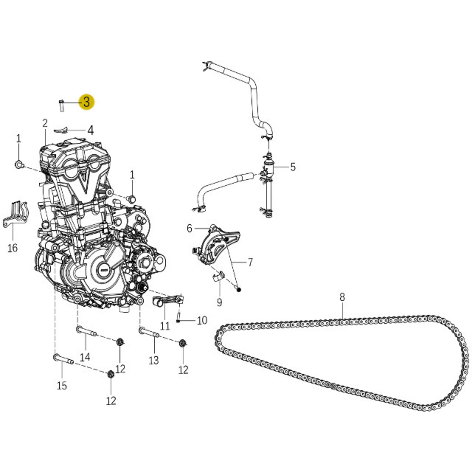 Kove Engine Fixtures - 450 Rally Pro