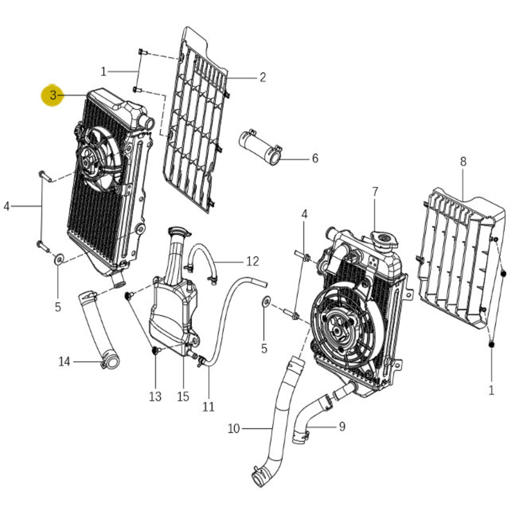 Kove Radiator - 450 Rally Pro