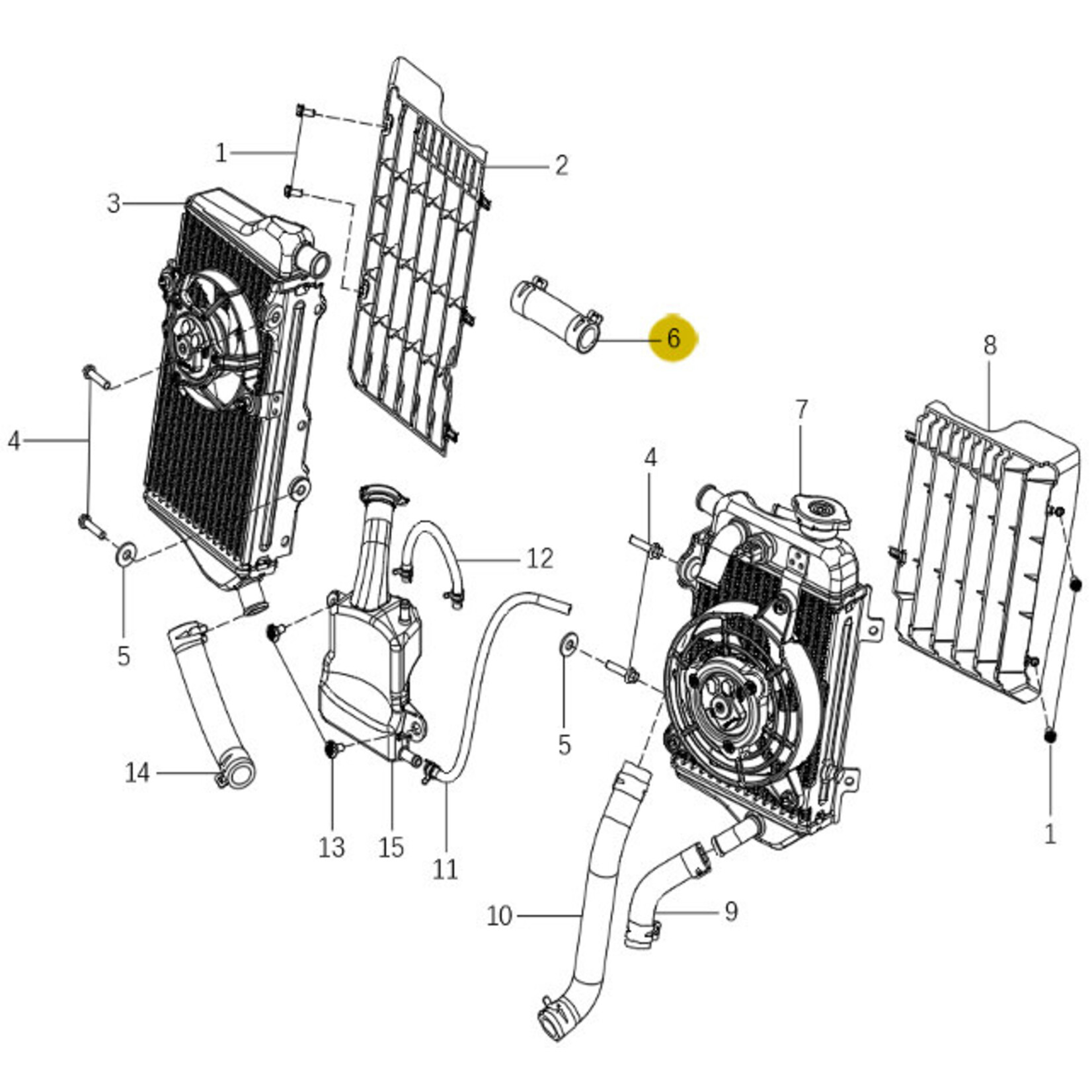 Kove Radiator - 450 Rally Pro