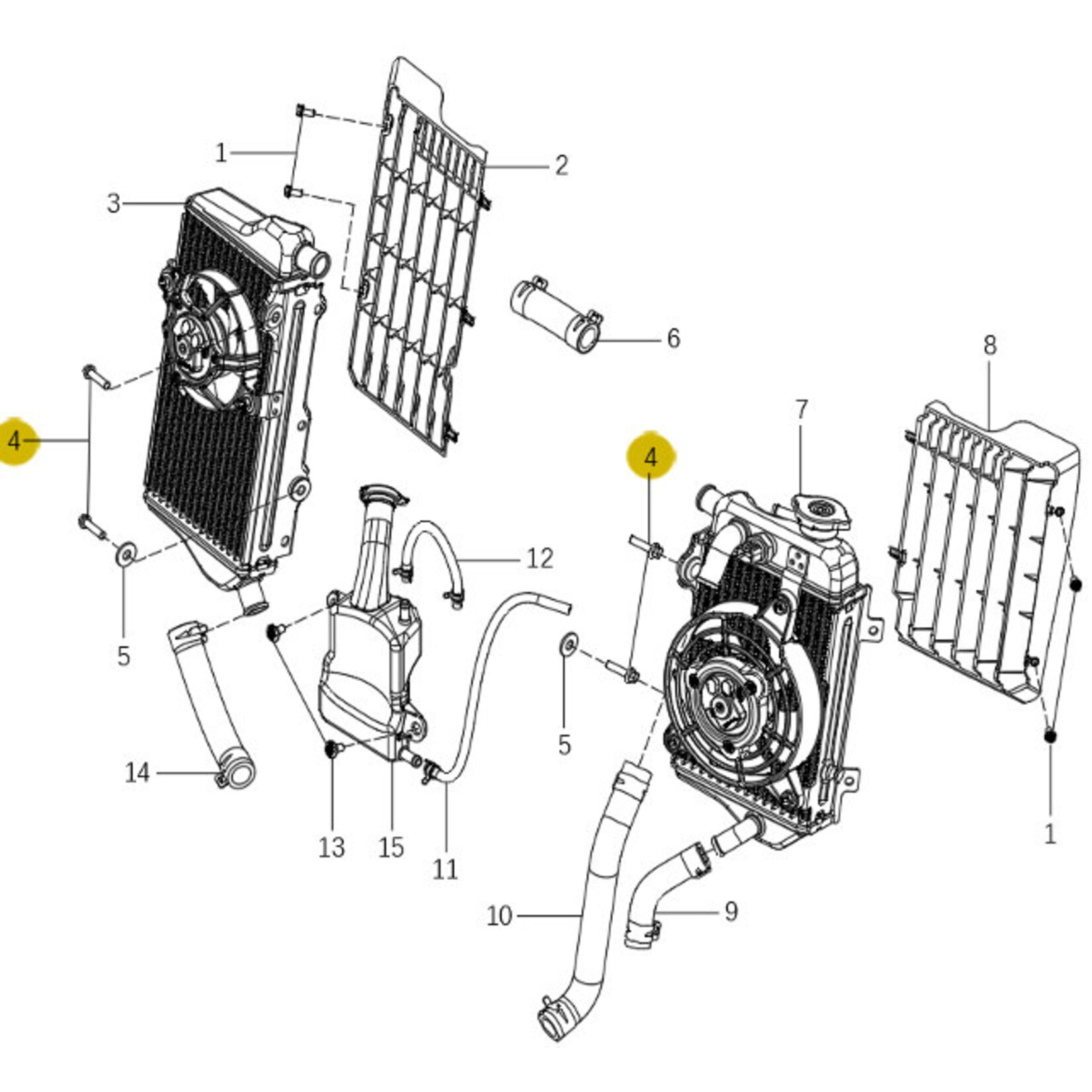 Kove Radiator - 450 Rally Pro