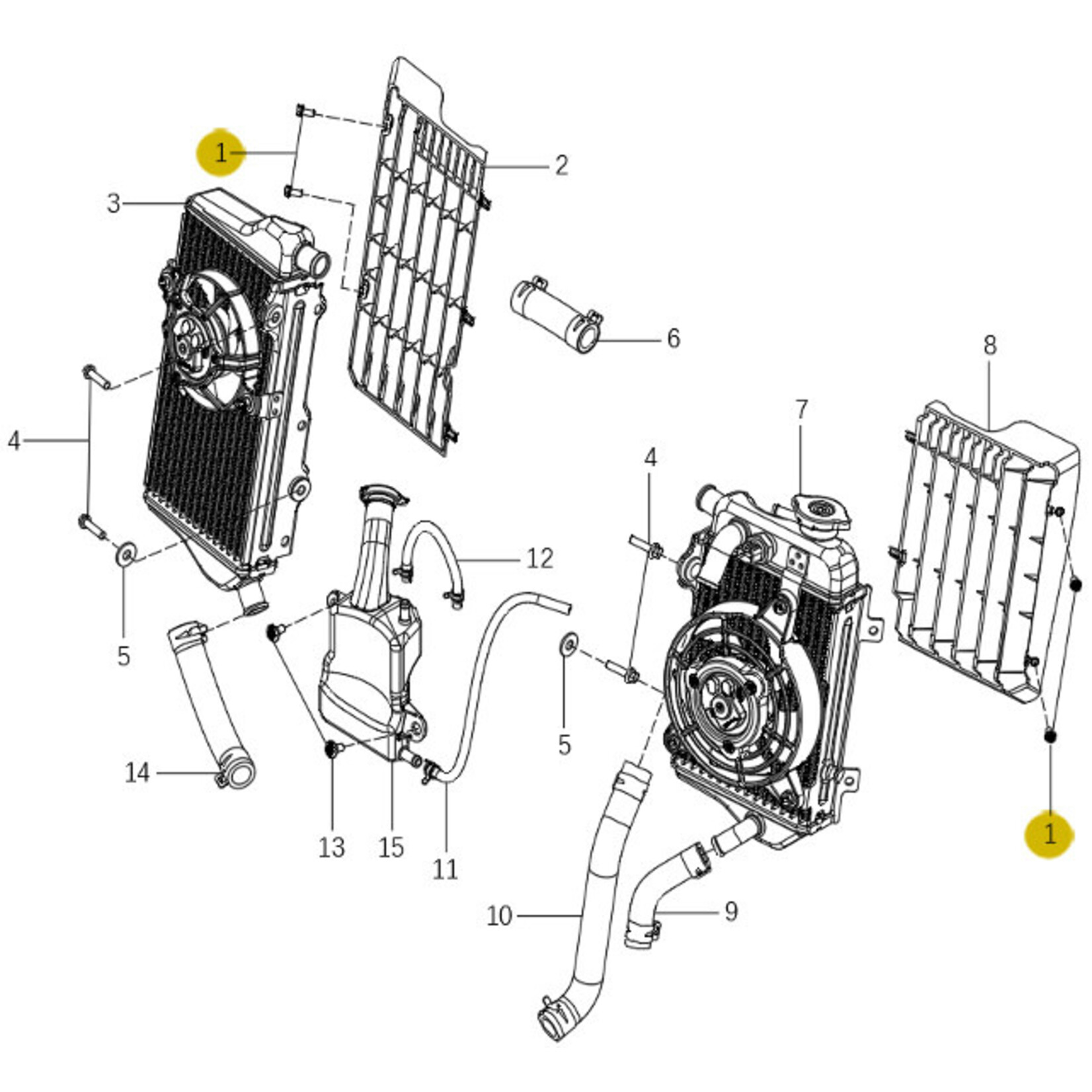 Kove Radiator - 450 Rally Pro