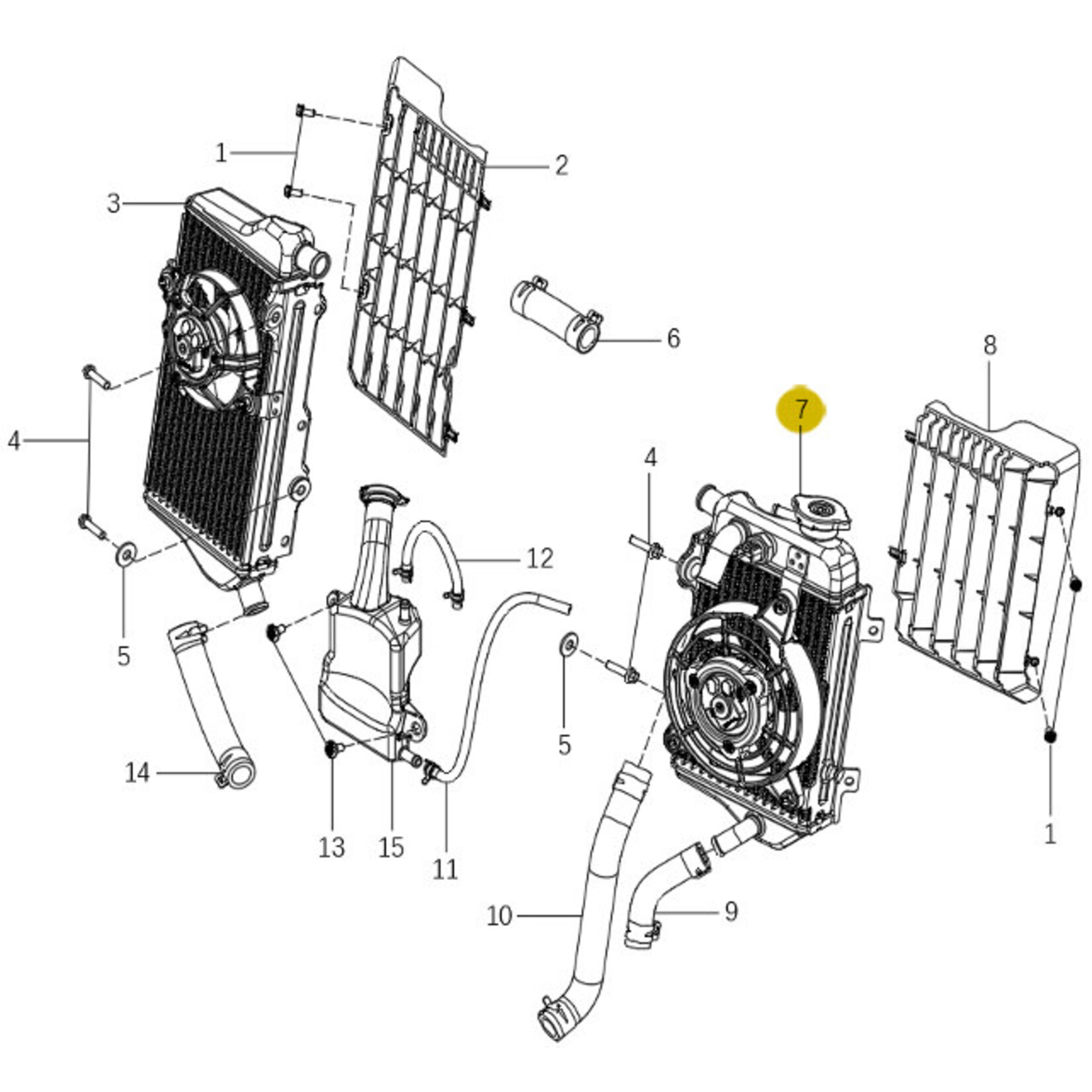 Kove Radiator - 450 Rally Pro