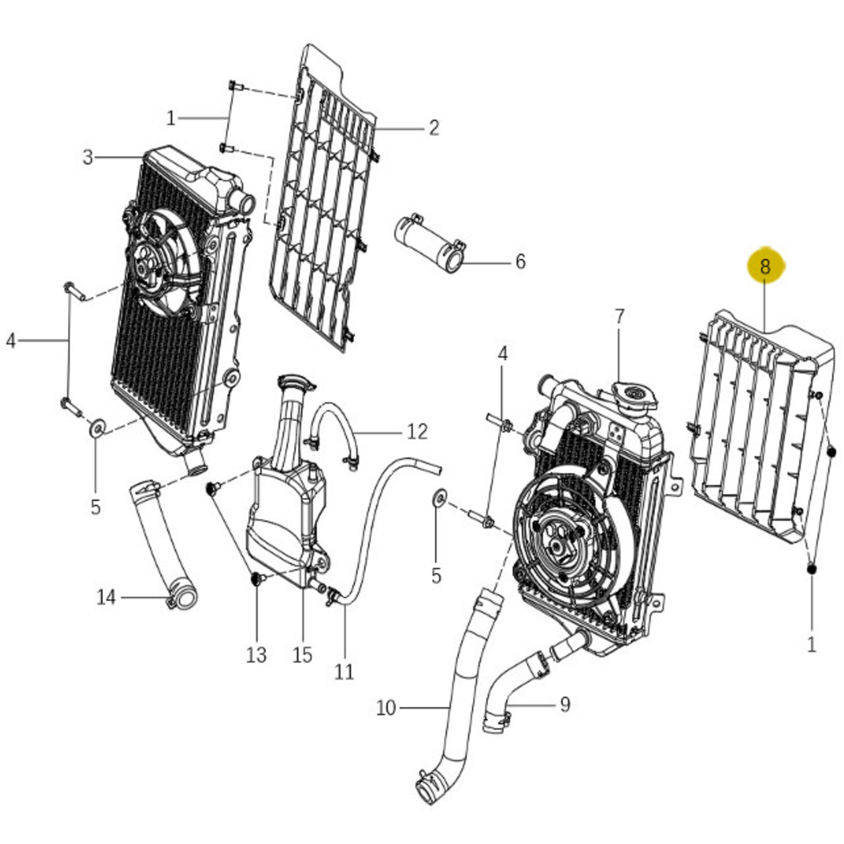 Kove Radiator - 450 Rally Pro