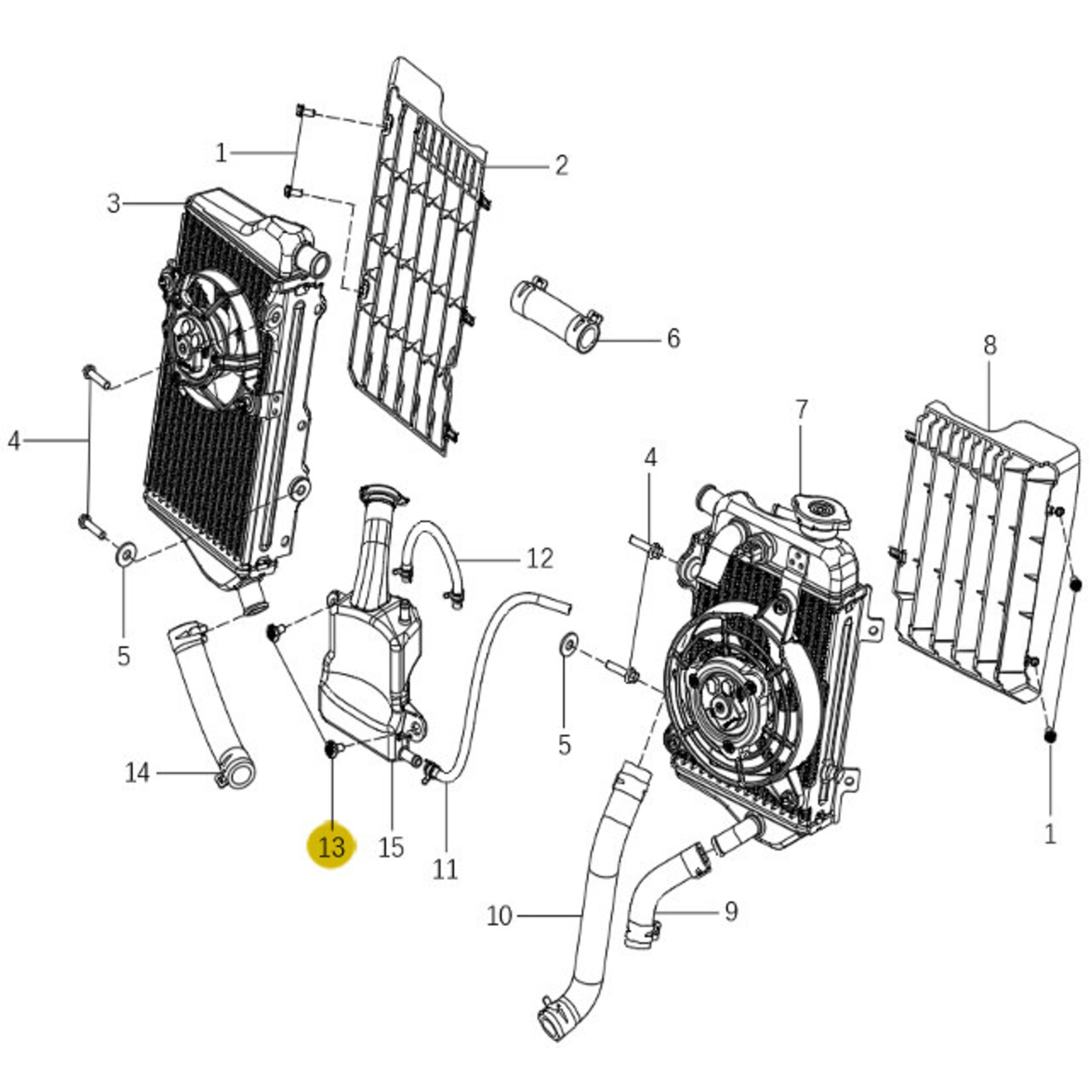Kove Radiator - 450 Rally Pro