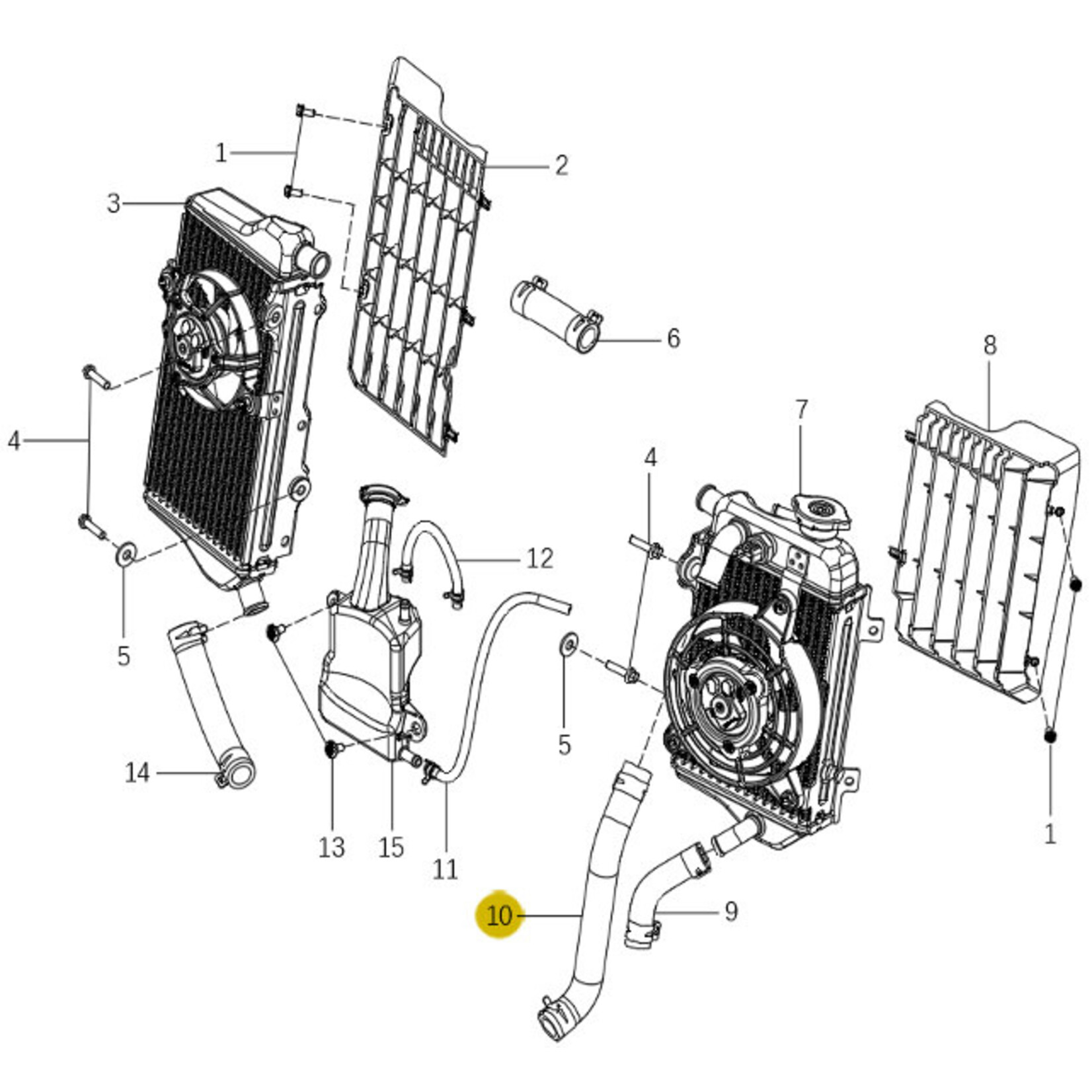 Kove Radiator - 450 Rally Pro