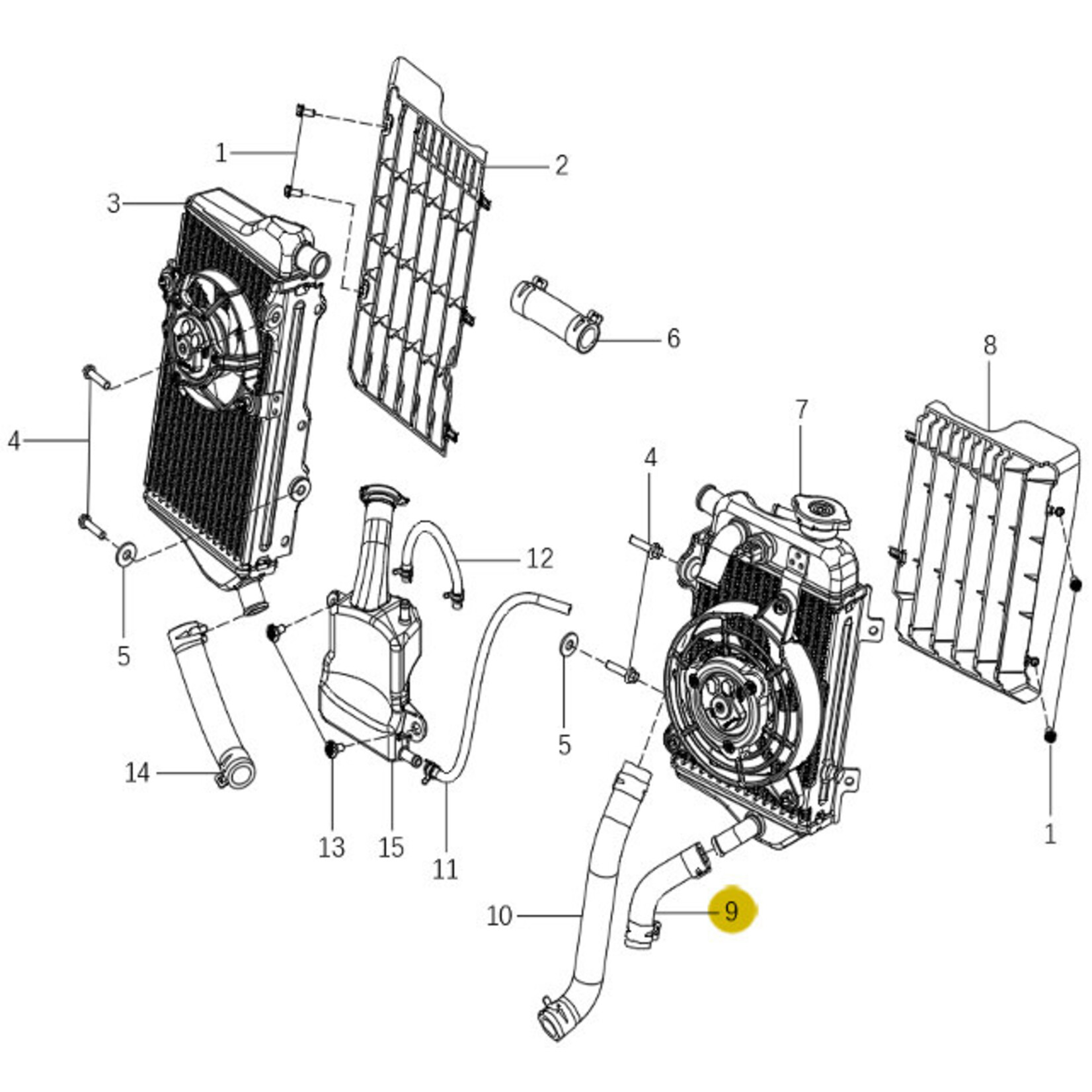 Kove Radiator - 450 Rally Pro