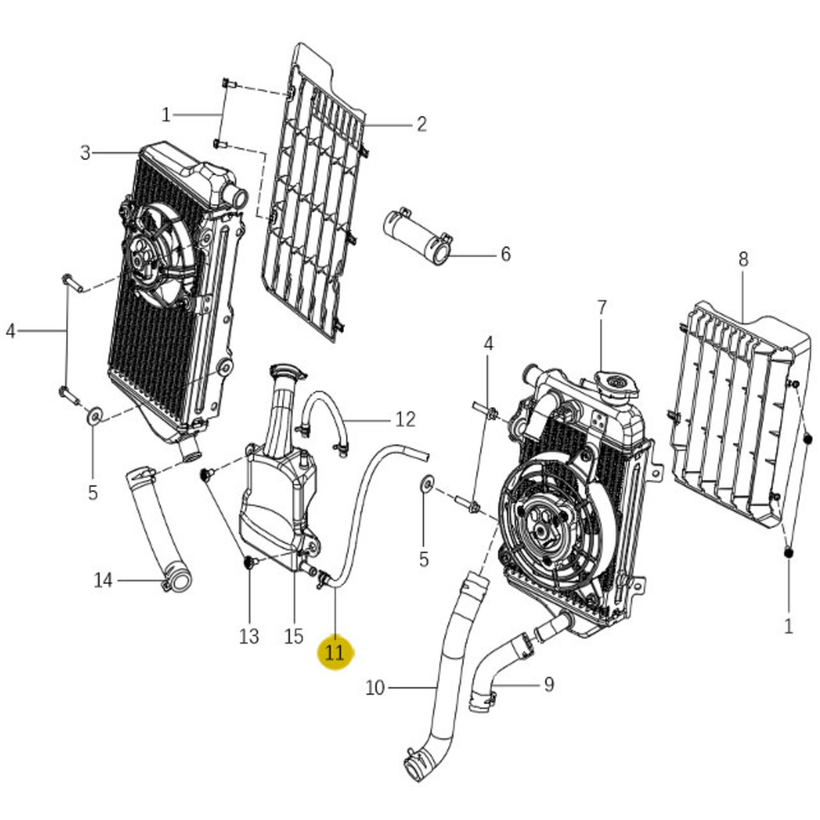 Kove Radiator - 450 Rally Pro