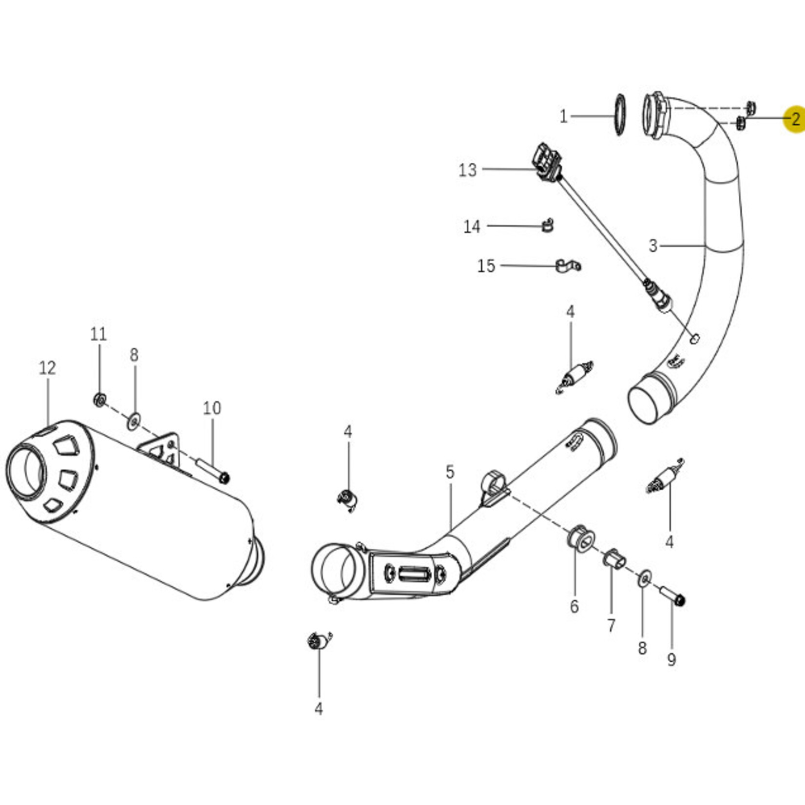 Kove Exhaust System - 450 Rally Pro