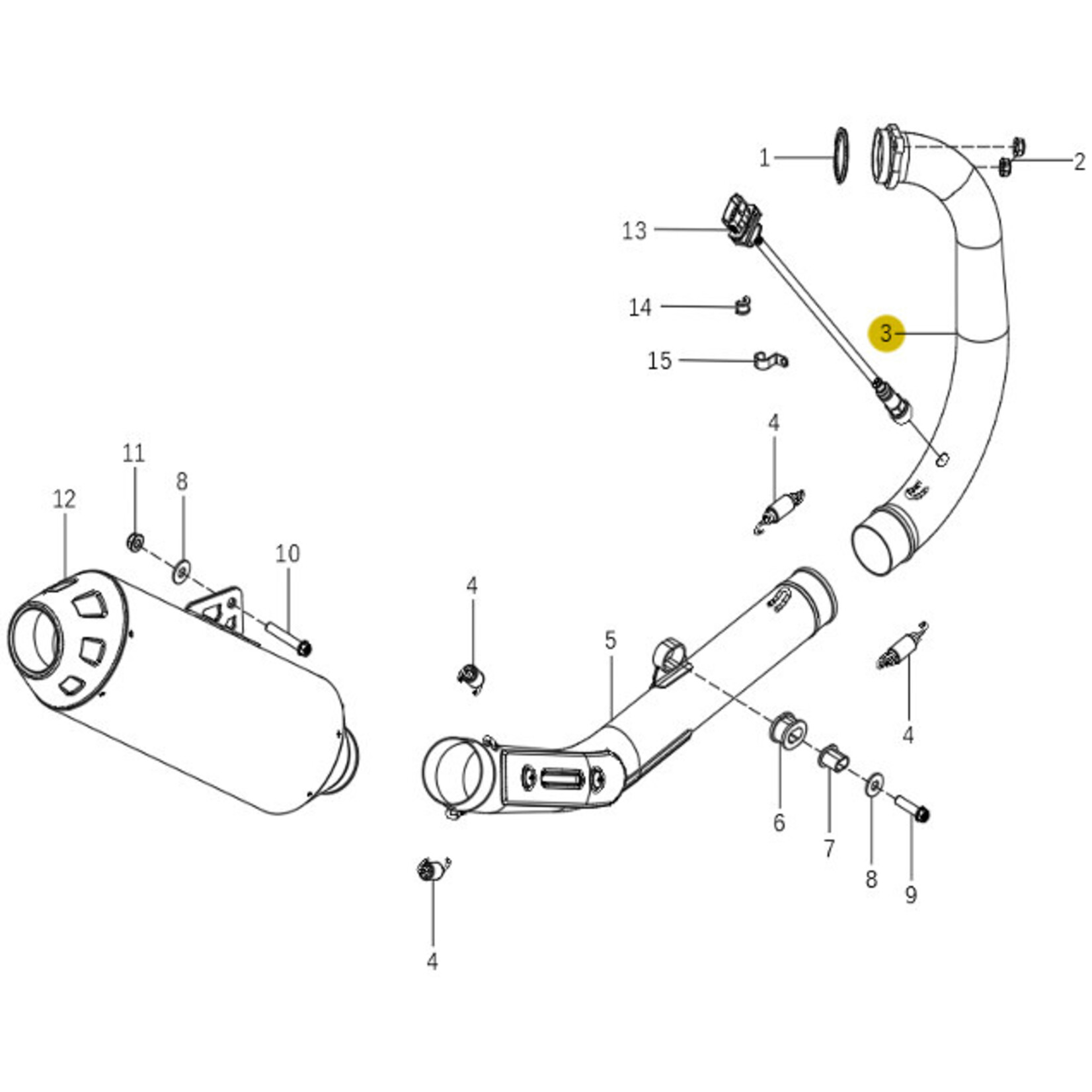Kove Exhaust System - 450 Rally Pro