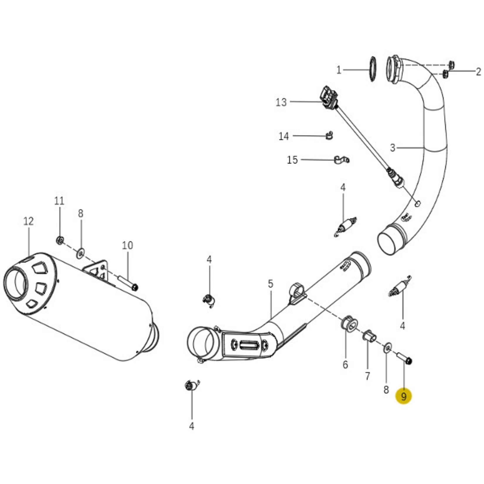 Kove Exhaust System - 450 Rally Pro