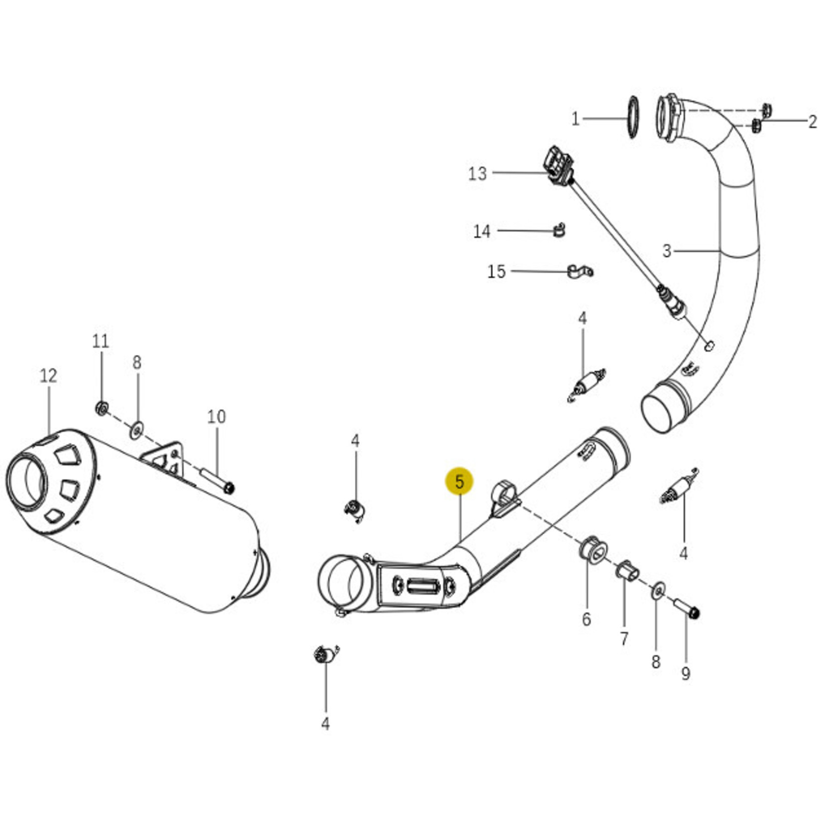 Kove Exhaust System - 450 Rally Pro
