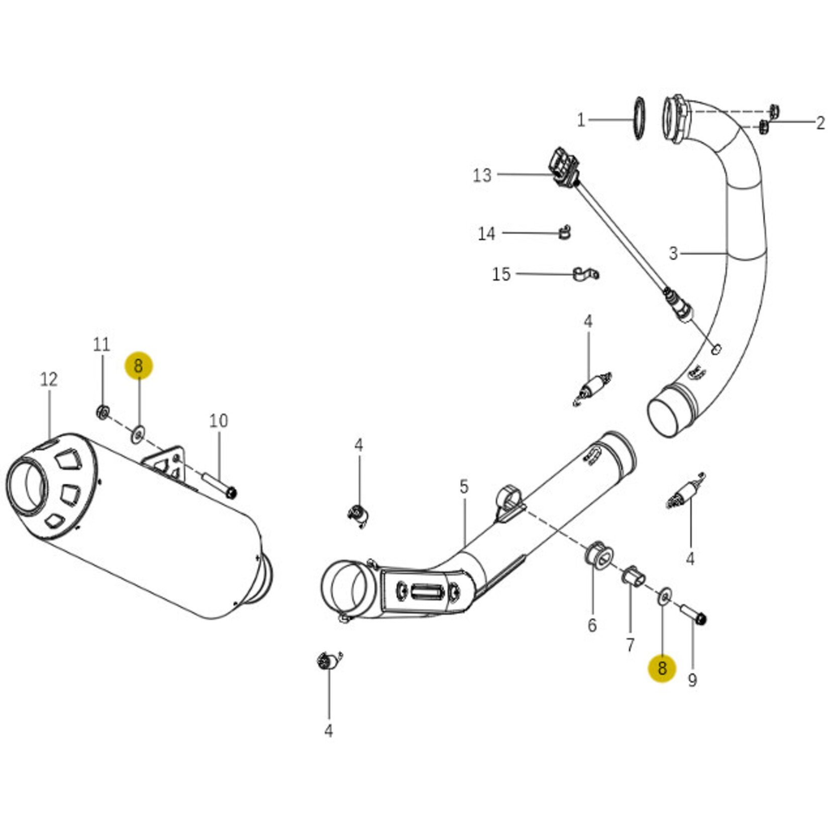 Kove Exhaust System - 450 Rally Pro
