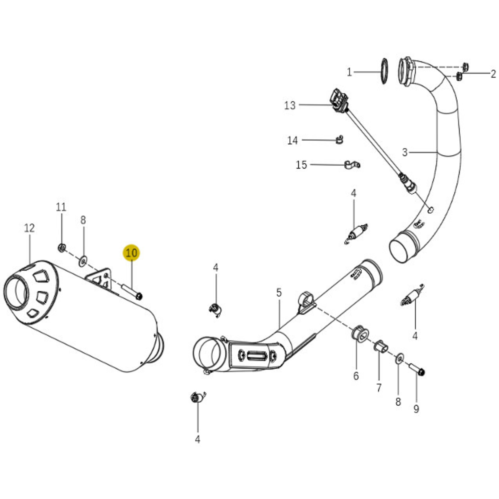 Kove Exhaust System - 450 Rally Pro